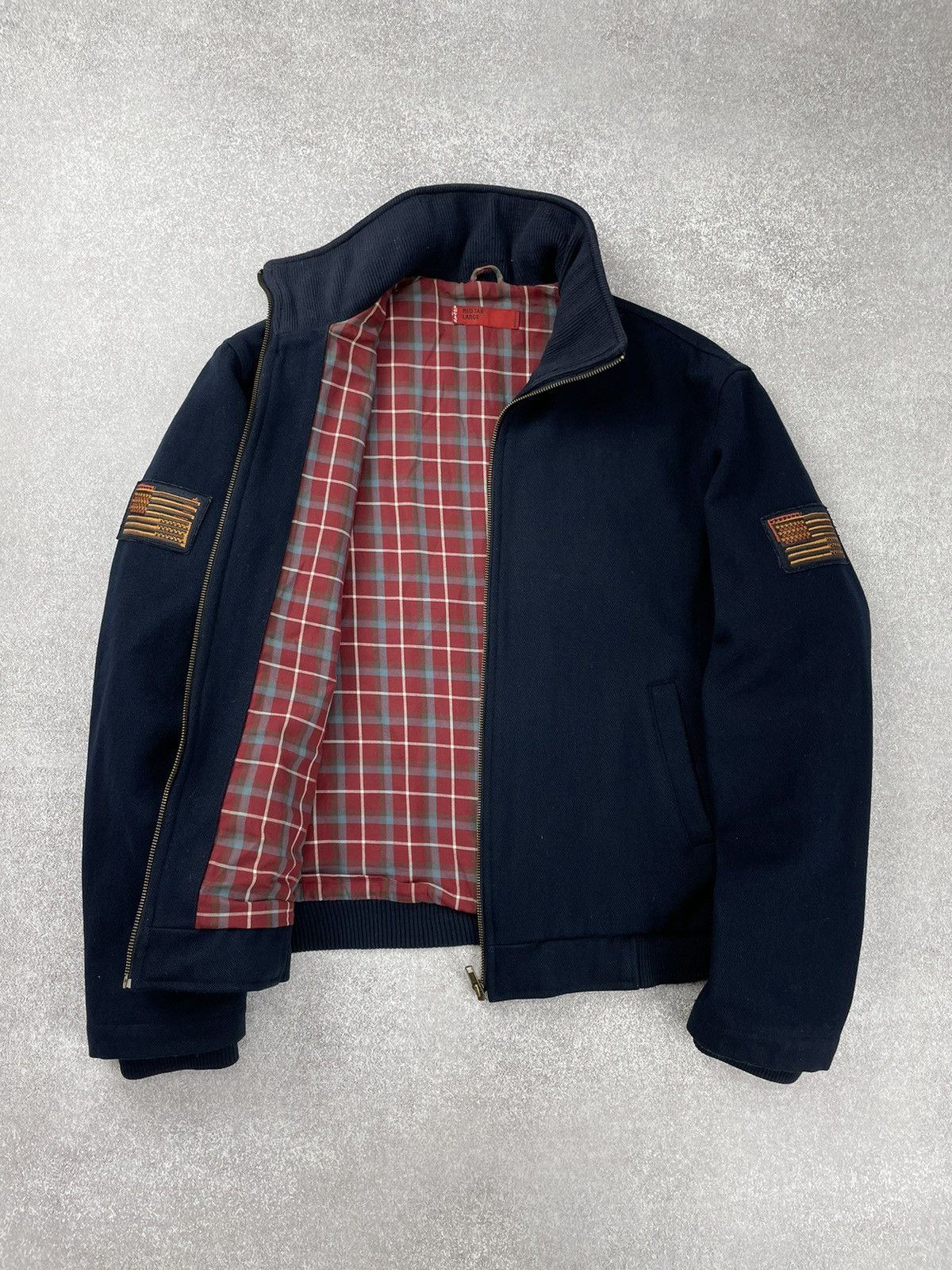 Levi's × Levi's Vintage Clothing × Vintage Vintage Levis Red Tab Wool Jacket American Flag Size US L / EU 52-54 / 3 - 8 Thumbnail