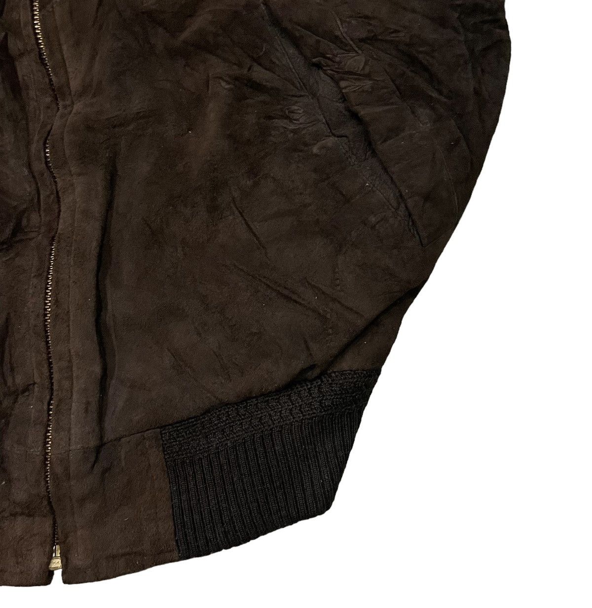 Leather Vintage Jun Men Suede Pigskin Leather Bomber Jacket Size US M / EU 48-50 / 2 - 4 Thumbnail