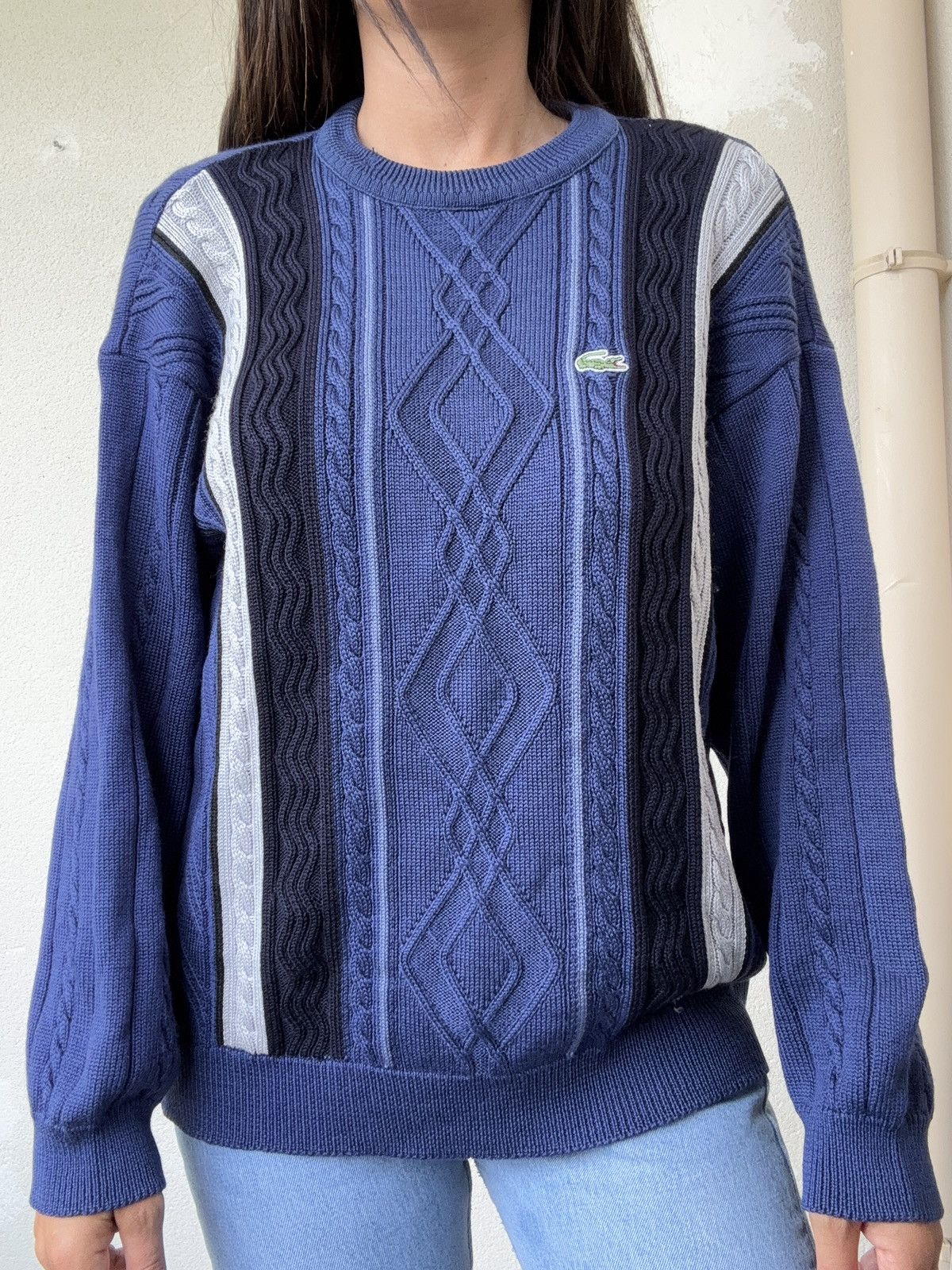 Lacoste Pull Lacoste vintage laine Size US L / EU 52-54 / 3 - 1 Thumbnail