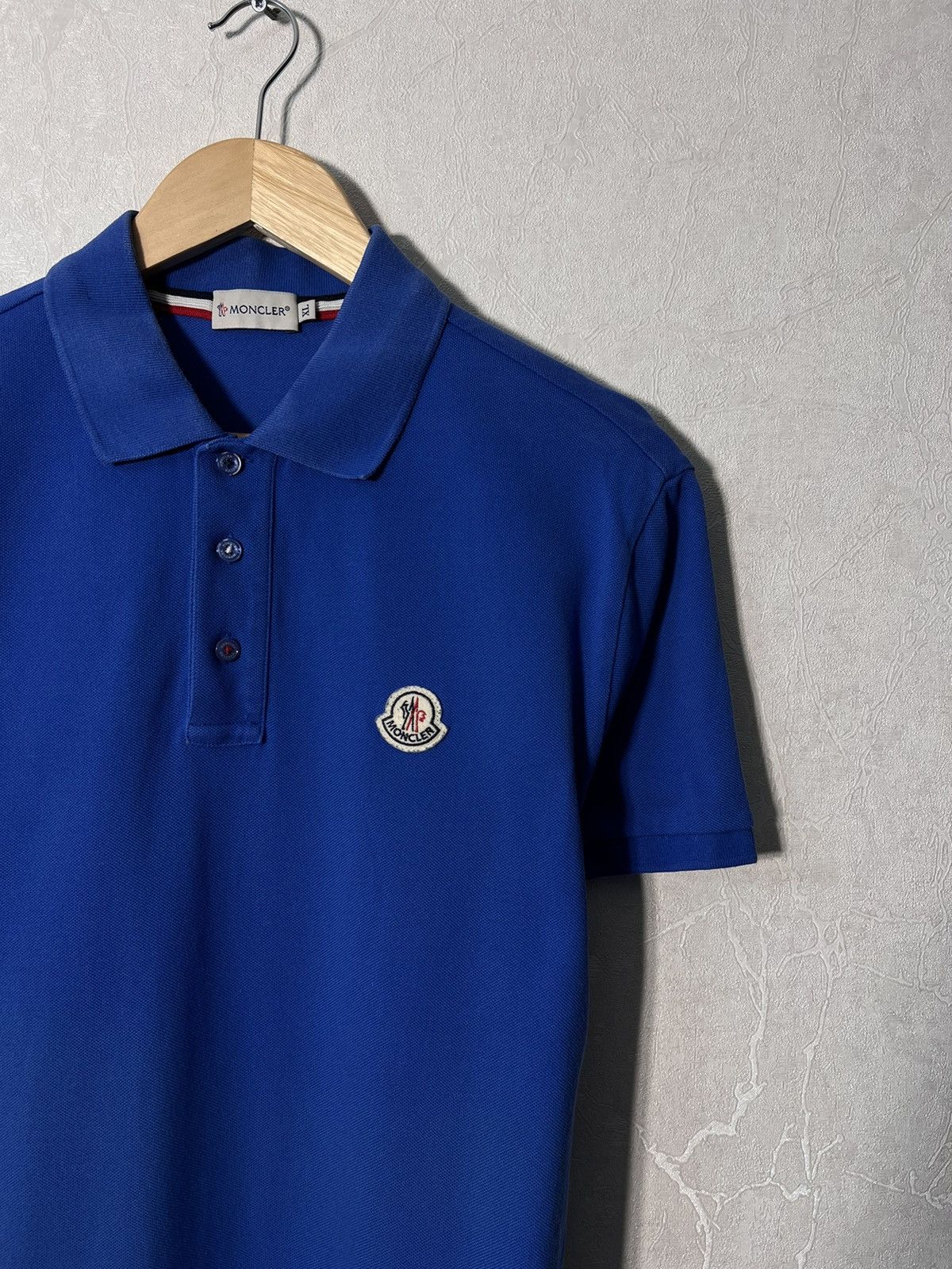 image of Moncler Polo T Shirt in Blue, Men's (Size XL)