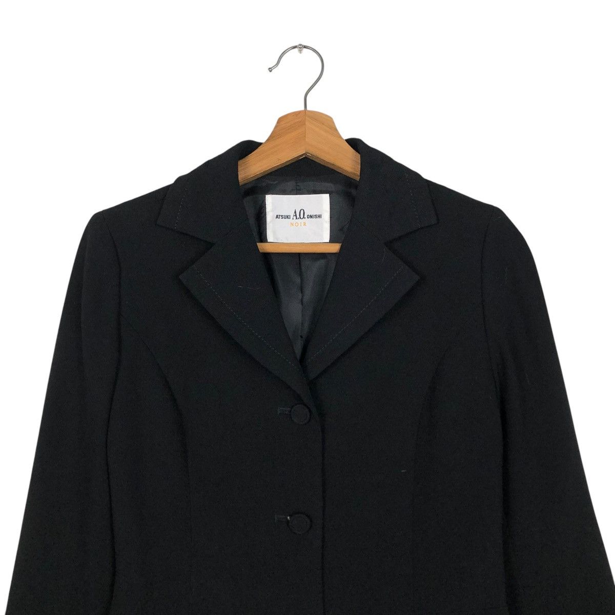Japanese Brand 🔥CROPPED WOOL JACKET ATSUKI ONISHI NOIR YOHJI YAMAMOTO Size M / US 6-8 / IT 42-44 - 5 Thumbnail