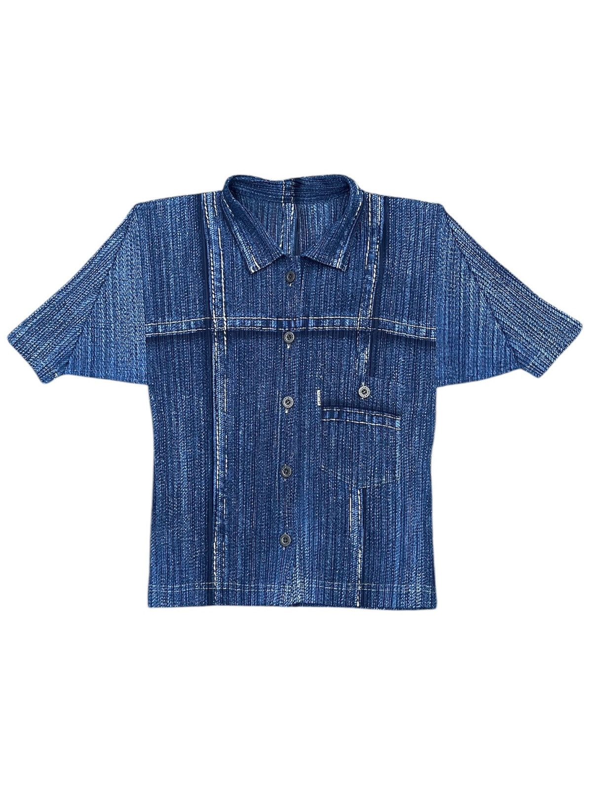 Pleats Please Issey Miyake Issey Miyake Pleats Please Denim Printed Size ONE SIZE - 1 Thumbnail
