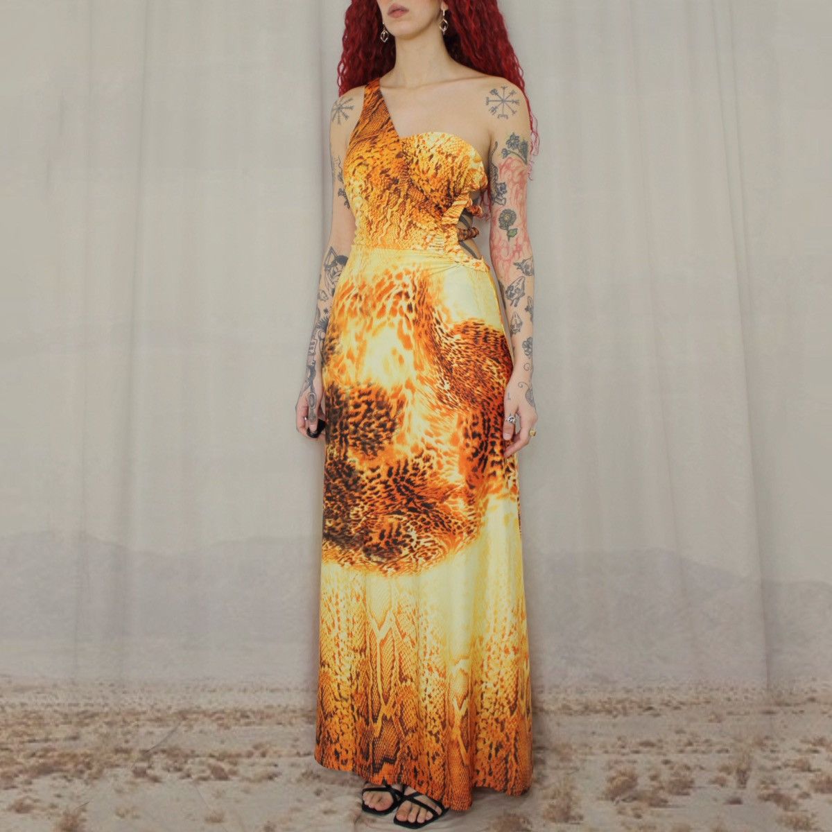 Other 🐆ORANGE ANIMALIER MAXI DRESS🐆 Size M / US 6-8 / IT 42-44 - 2 Thumbnail