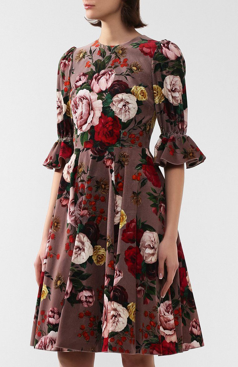 Dolce & Gabbana o1y0825 Midi Dress in Multicolor Size S / US 4 / IT 40 - 2 Thumbnail