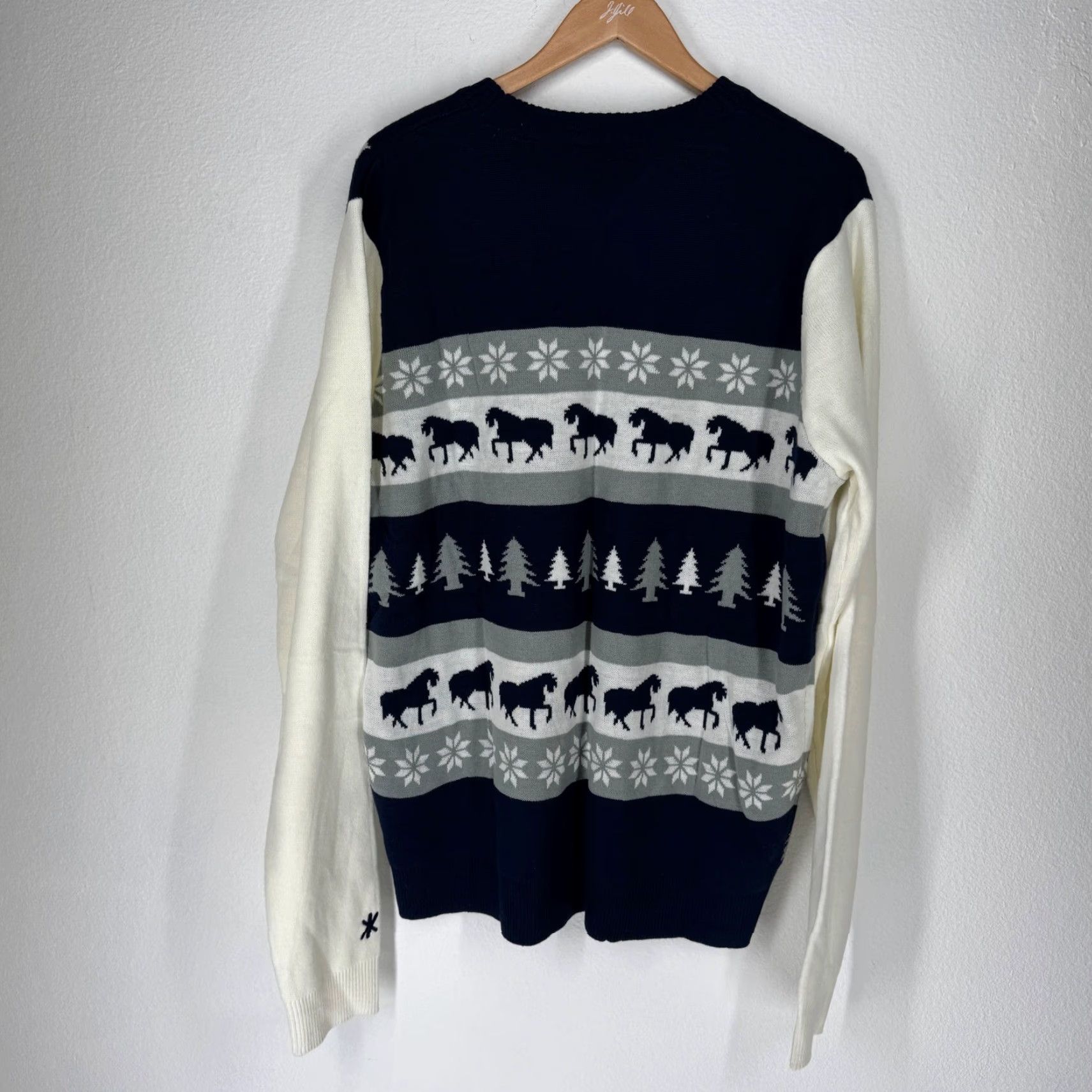 NFL NFL Team Apparel Dallas Cowboys Mens XL Football Fair Isle Holiday Sweater Shirt Size US XL / EU 56 / 4 - 6 Thumbnail