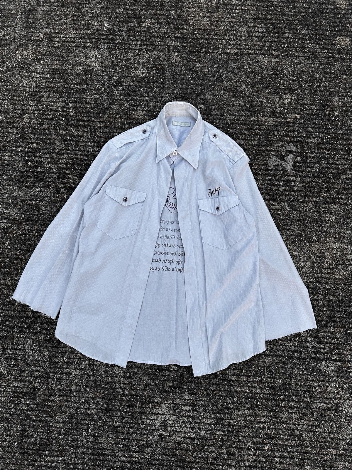 Number (N)ine Number(N)ine SS01 Jeff Buckley Mystery White Boy Shirt Size US M / EU 48-50 / 2 - 2 Thumbnail