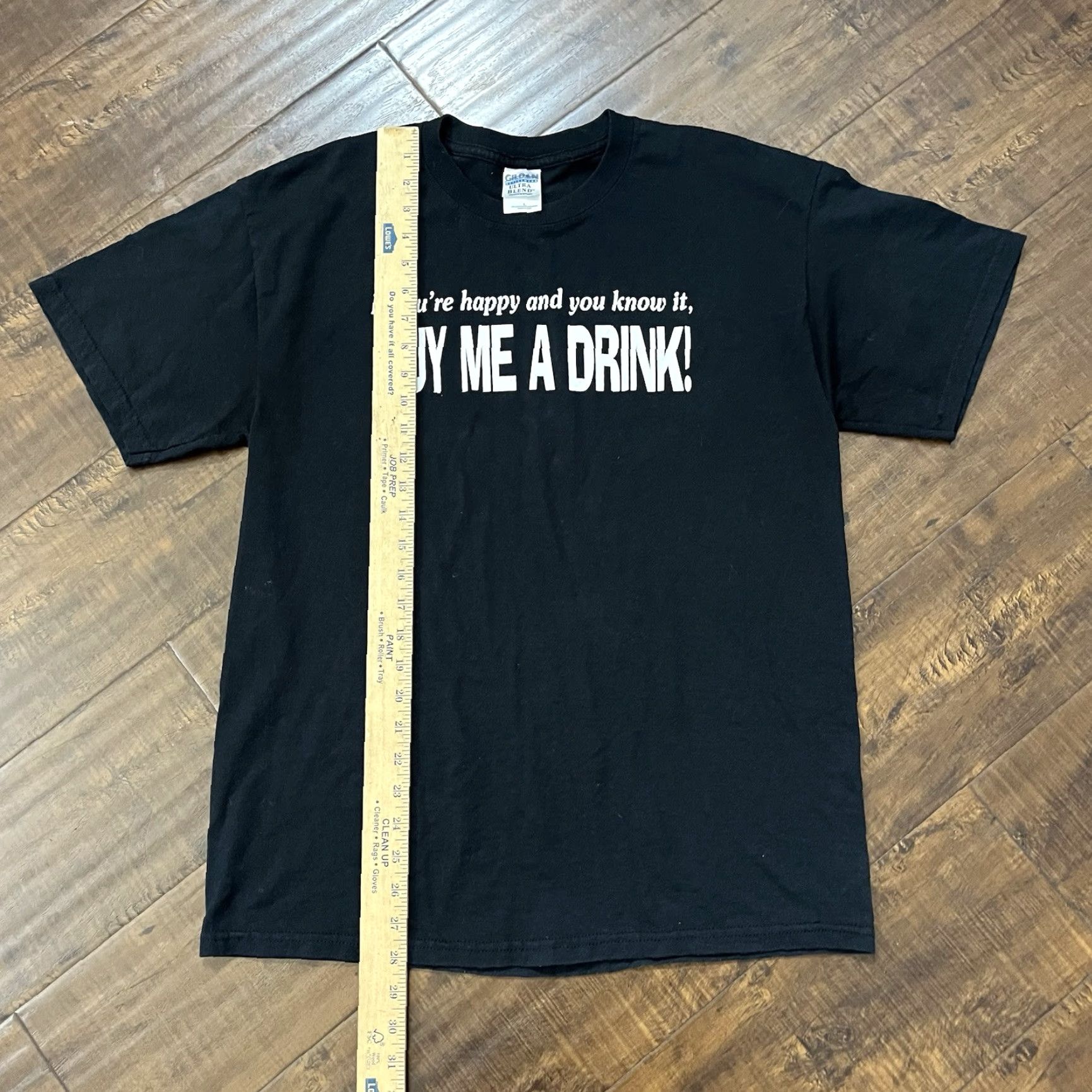 Gildan VINTAGE Gildan T-Shirt Mens Large 90s Beer Parody Funny Saying Crew Neck Black Short Sleeve 2000s Y2K Vintage Men’s Tee Size US L / EU 52-54 / 3 - 6 Thumbnail