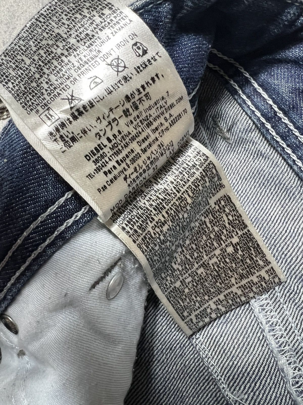 Diesel Diesel Darron Clawn Mark Washed Button Pants Size US 29 - 11 Thumbnail