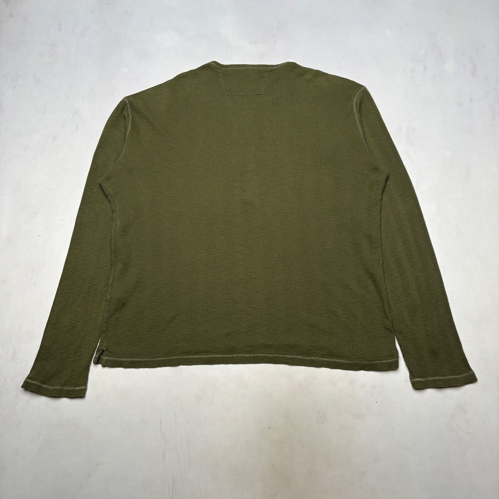 John Varvatos John Varvatos Star USA Thermal Waffle Henley Shirt Men's XL Size US XL / EU 56 / 4 - 3 Thumbnail
