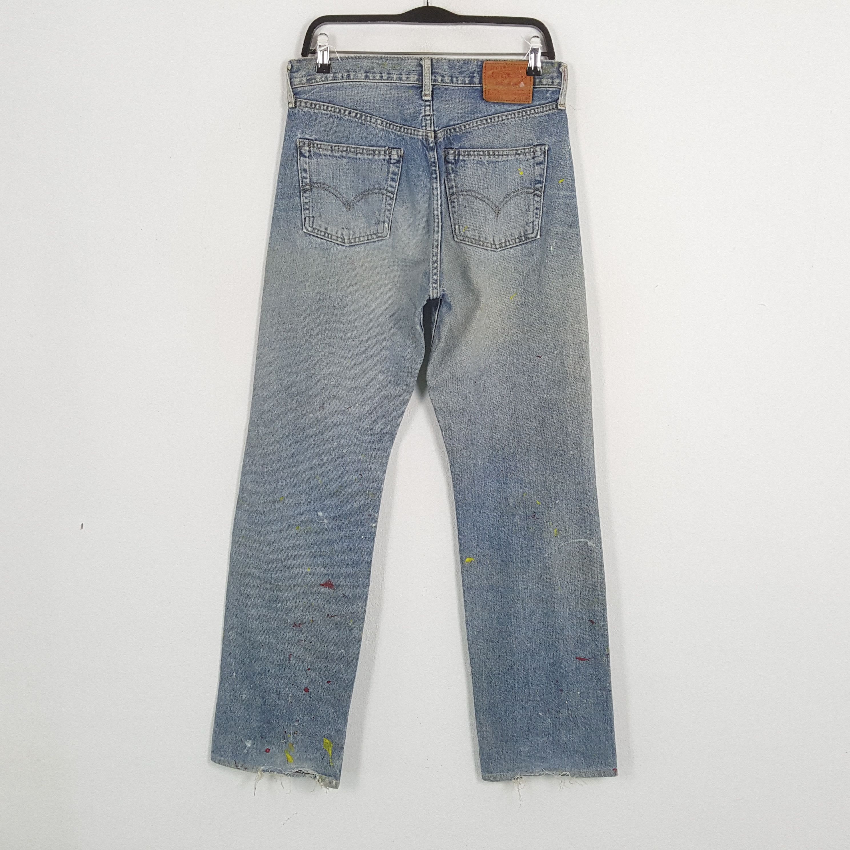 Levi's × Vintage LEVI'S Selvedge Streetwear Style Distressed Jeans Size US 31 - 4 Thumbnail