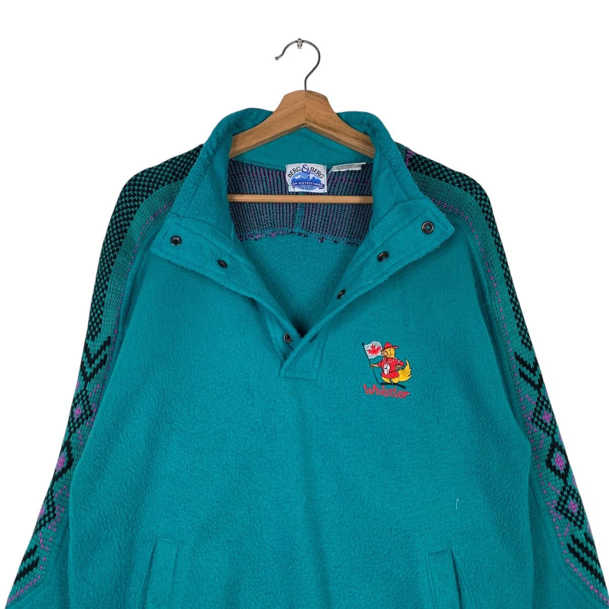 Berg & Berg Berg & Berg Whistler Canada Half Button Fleece #1410-C64 Size US S / EU 44-46 / 1 - 10 Thumbnail
