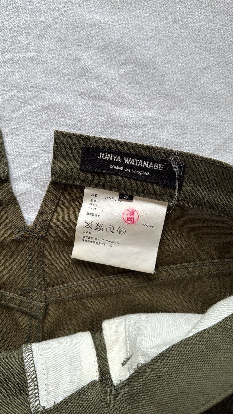 Junya Watanabe Junya Watanabe X Comme des Garçons Cropped Trousers Size US 29 - 3 Thumbnail