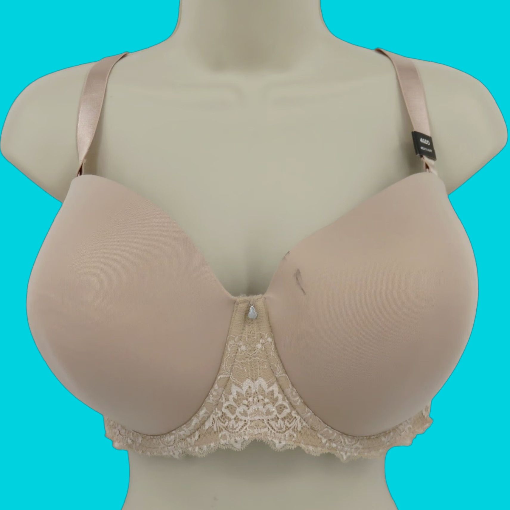 Torrid Torrid Bra Balconette 46DD Plus Size Beige Multiway Lined Underwire NEW Womens Size ONE SIZE - 1 Thumbnail