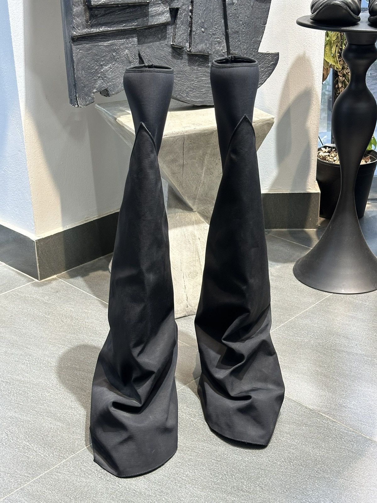 Rick Owens Drkshdw Rick Owens DRKSHDW Fetish knee high Boots Size US 8 / EU 41 - 2 Thumbnail