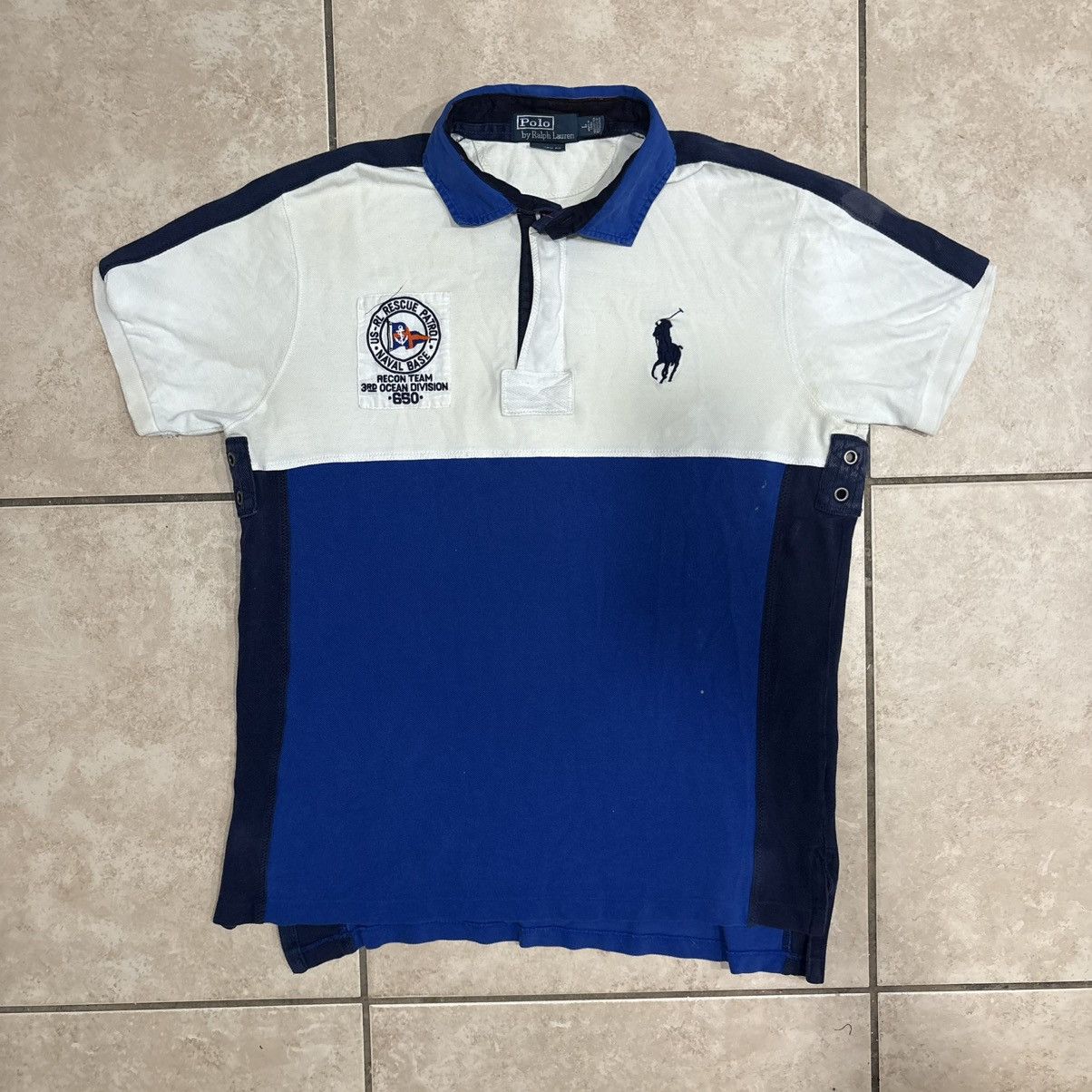 Polo Ralph Lauren Polo Ralph Lauren Rescue Polo Shirt USA Flag Crest Rugby Size US L / EU 52-54 / 3 - 2 Thumbnail