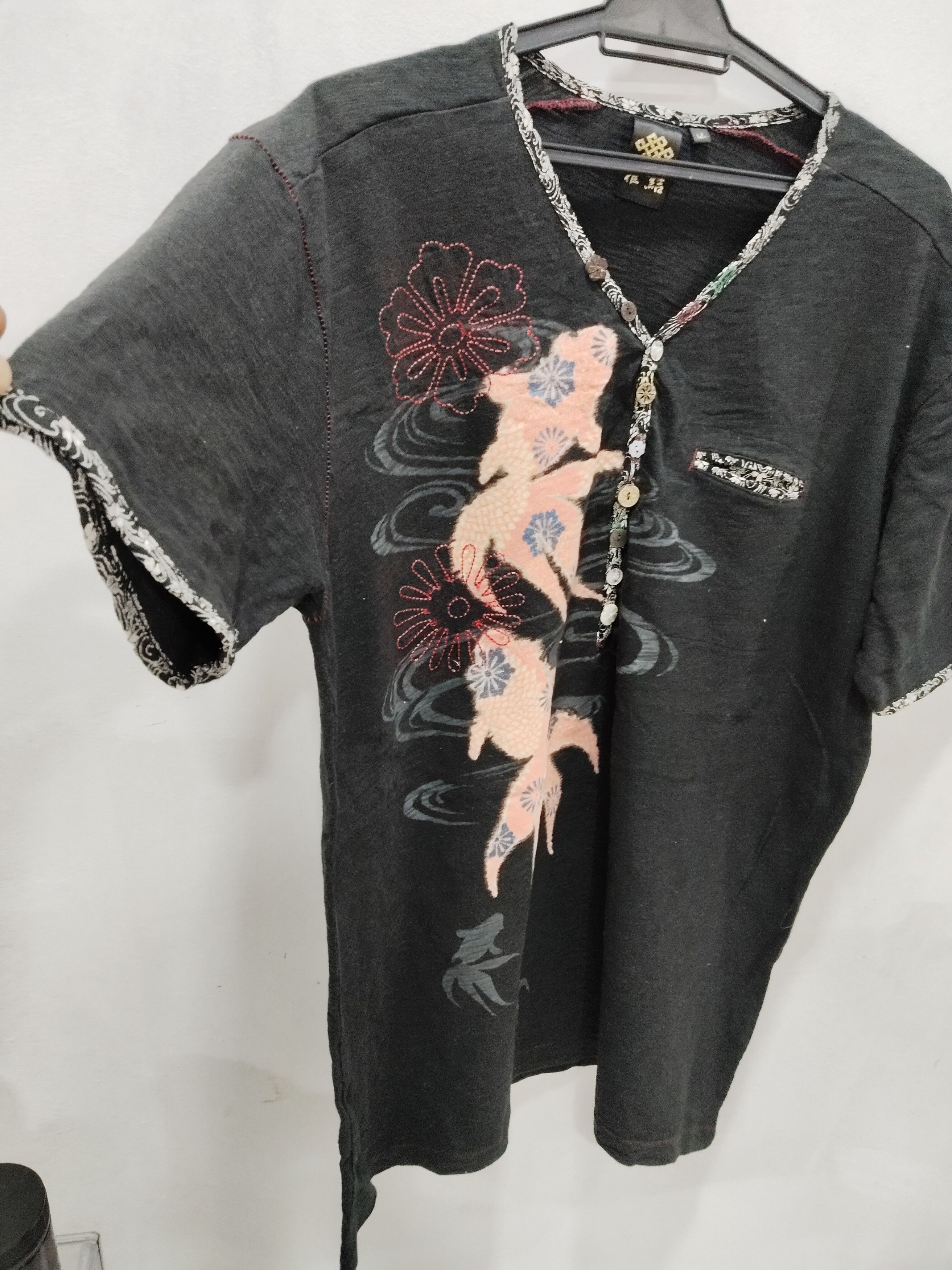 If Six Was Nine × Japanese Brand Sukajan Fish Koi Tshirt Size US L / EU 52-54 / 3 - 2 Thumbnail
