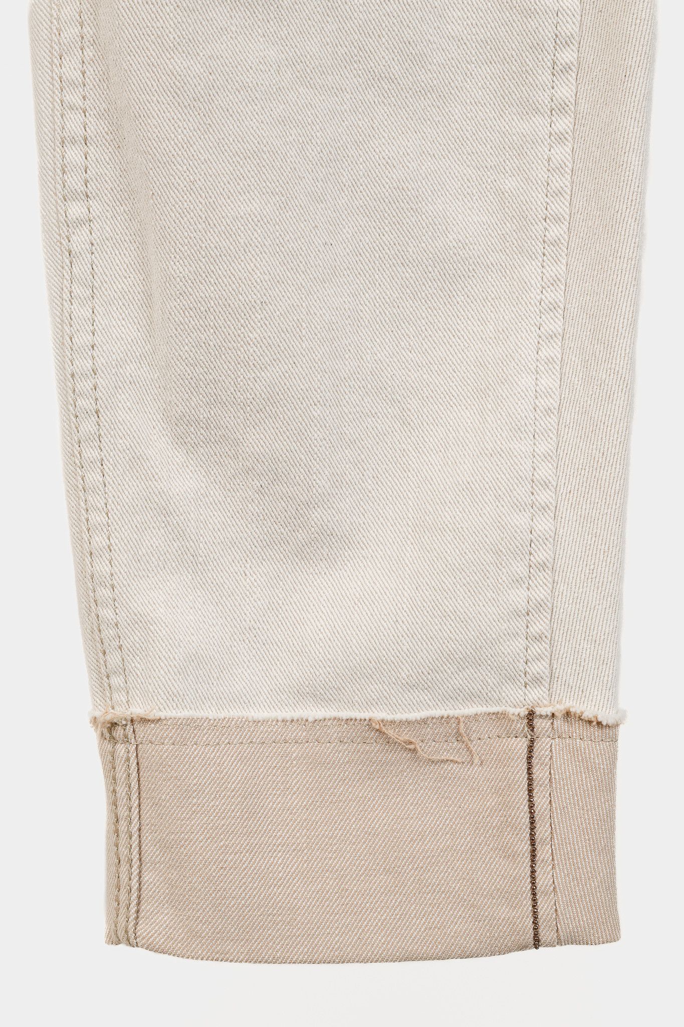 Brunello Cucinelli Brunello Cucinelli SS/20 Monili-Bead Distress-Cuff Jeans Size 28" / US 6 / IT 42 - 6 Thumbnail