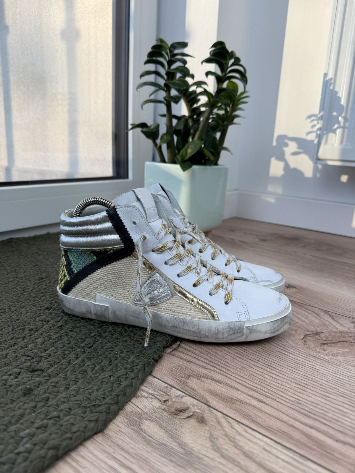 Philippe Model Philippe Model Paris Hi-Top Brown Suede Zip Sneakers Size US 9 / IT 39 - 1 Thumbnail