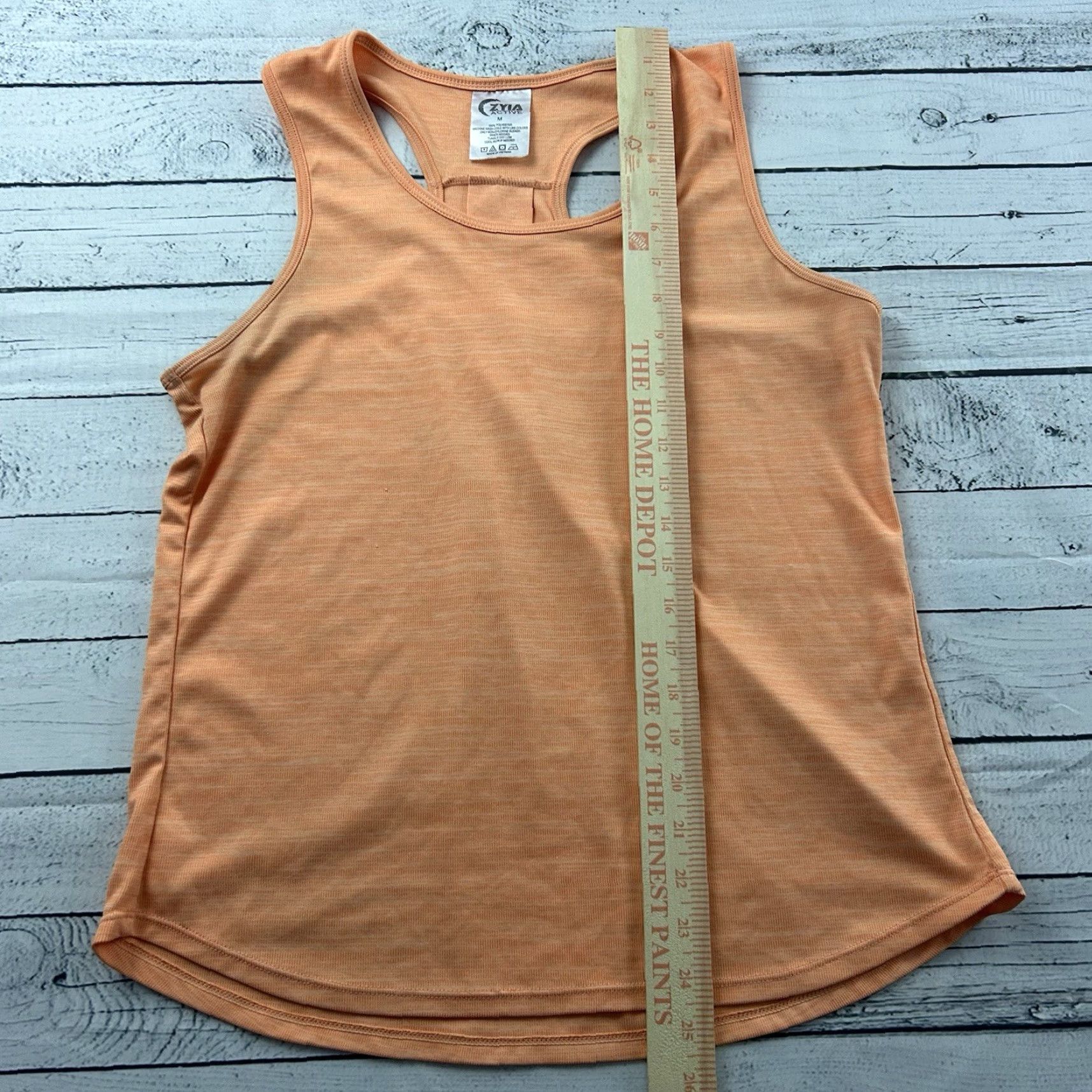 Vintage Zyia Active Racer Back Sleeveless Tank Top Women's M Peach Orange Racerback Shirt Adults Womens Size M / US 6-8 / IT 42-44 - 3 Thumbnail