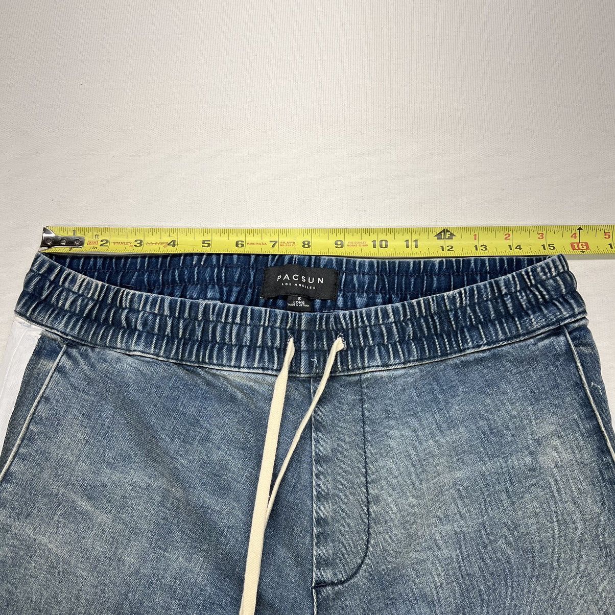 Pacsun Pacsun Jeans Blue Stacked Skinny Drawstring Zip Stripe Size US 30 / EU 46 - 22 Thumbnail