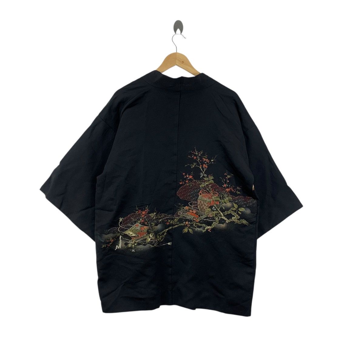 Vintage Vintage 70s KIMONO JAPAN ARTWORK Traditional Geisha Robe Size XXL / US 16-18 / IT 52-54 - 8 Thumbnail