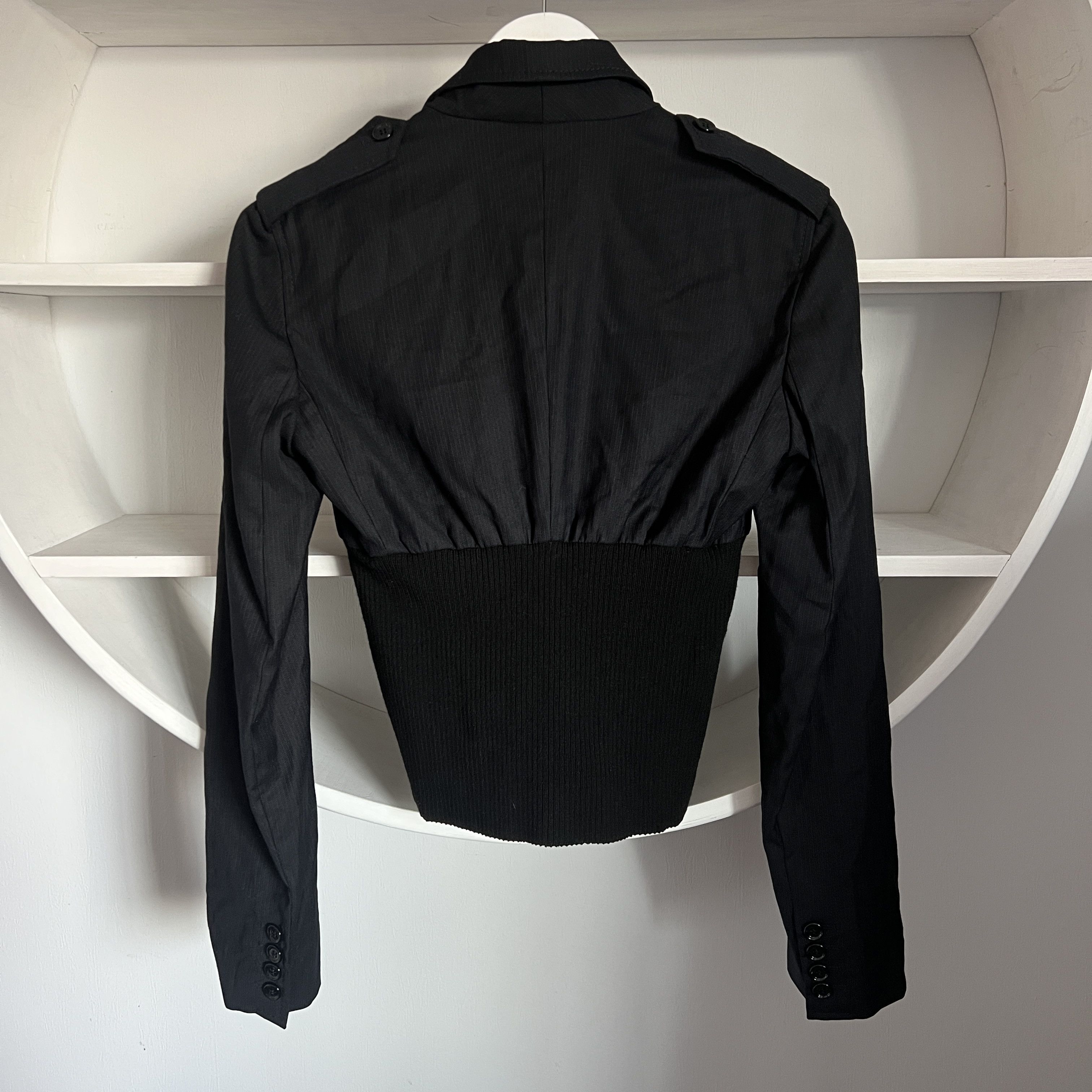 Dolce & Gabbana Women's DOLCE GABBANA Back Wool Blazer Jacket Size XS / US 0-2 / IT 36-38 - 3 Thumbnail