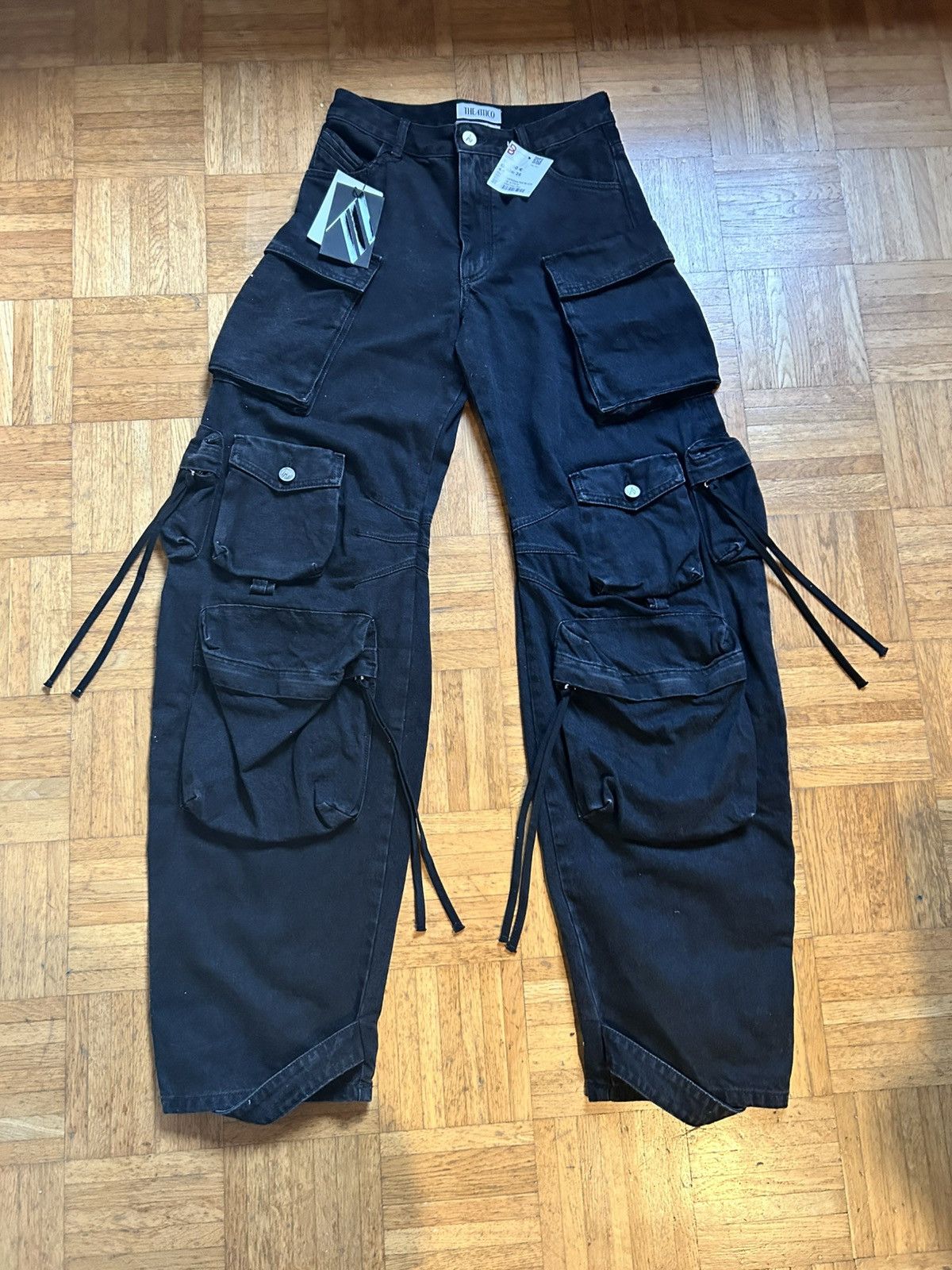 The Attico The attico cargo fern black long pants Size 26" / US 2 / IT 38 - 1 Thumbnail