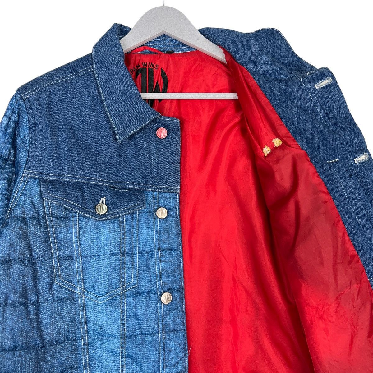 Japanese Brand 🔥 JAPAN WINS SOUL OF JAWIN LIGHT PUFFER JACKET Size US L / EU 52-54 / 3 - 10 Thumbnail