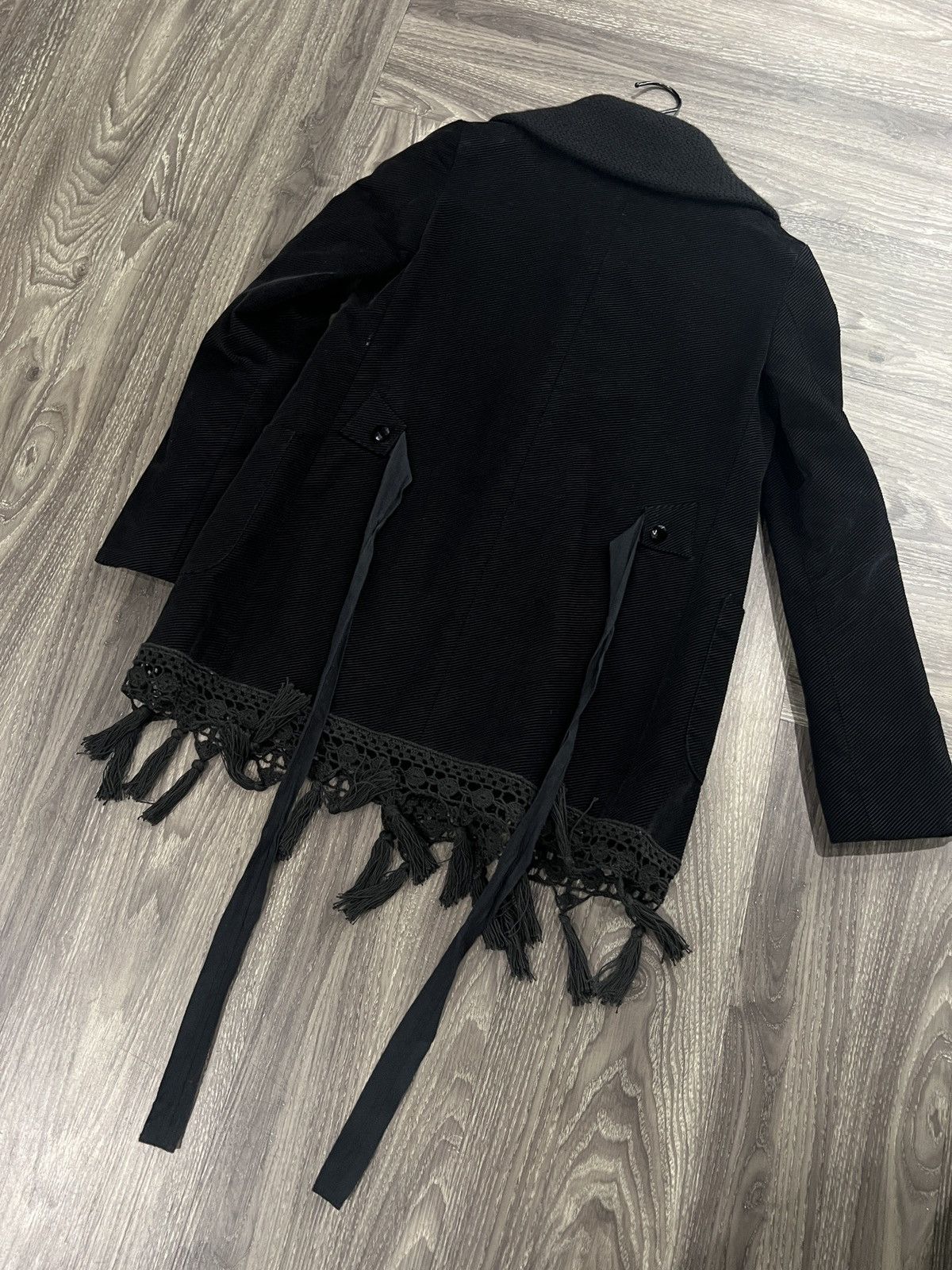 Number (N)ine AW09 Number Nine Double Breasted Tassle Lace Coat Size US XS / EU 42 / 0 - 2 Thumbnail