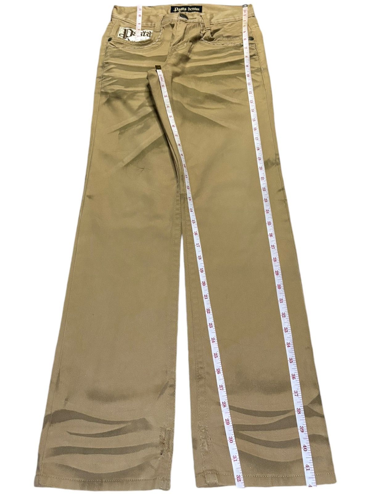 Japanese Brand Vintage Japanese Brand Whiskers Style Studded Loose Jeans Size US 28 / EU 44 - 13 Thumbnail