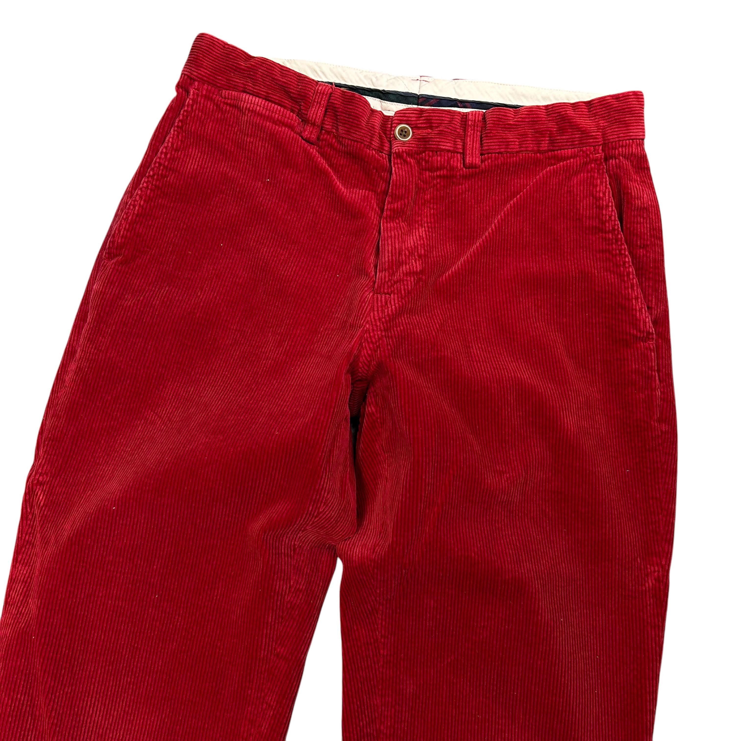 Polo Ralph Lauren Ralph Lauren Corduroy Regular Straight Red Pants W32L32 Cord Size US 32 / EU 48 - 2 Thumbnail