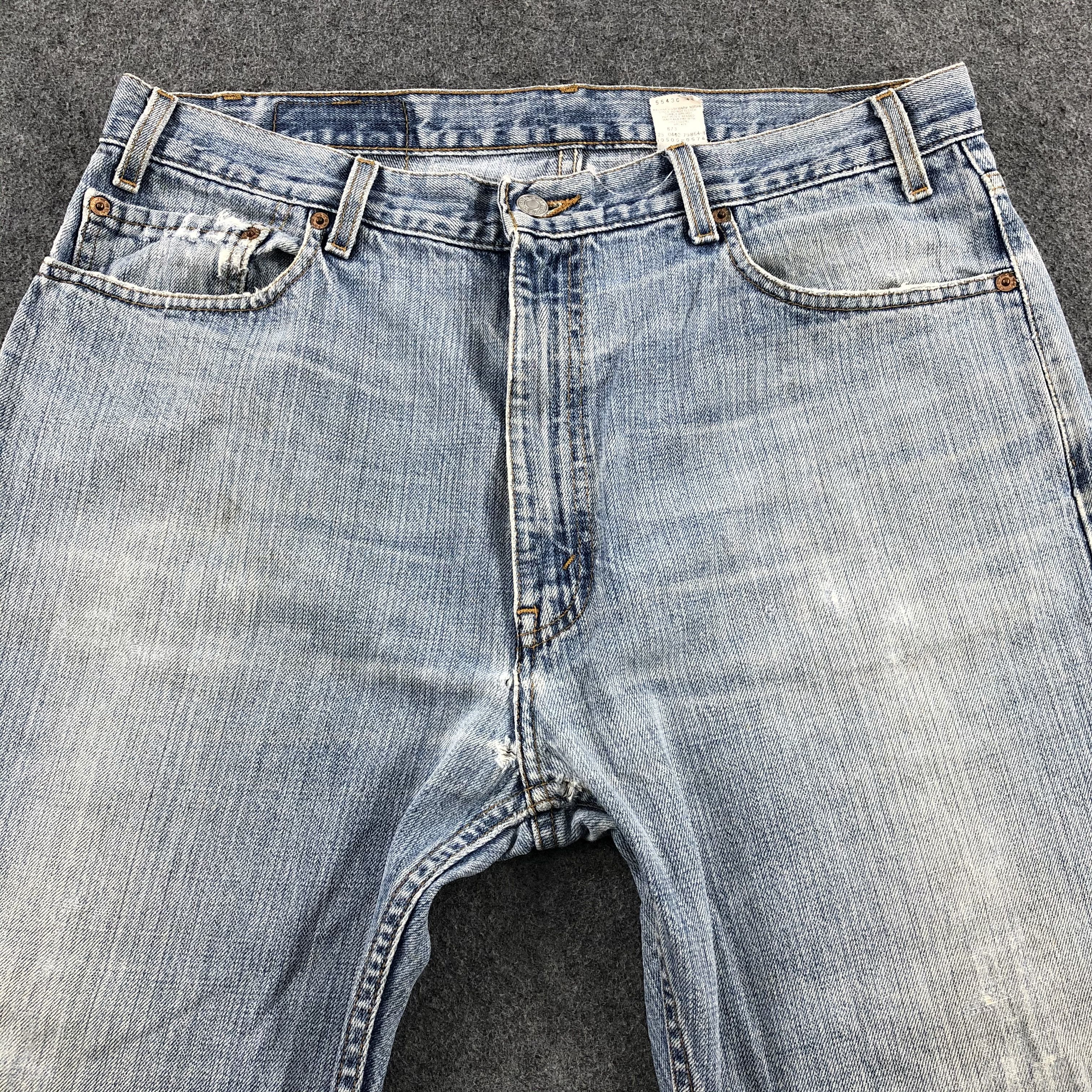 Levi's × Vintage 90s Vintage Light Wash Levis 505 Jeans-JM1743 Size US 37 - 8 Thumbnail