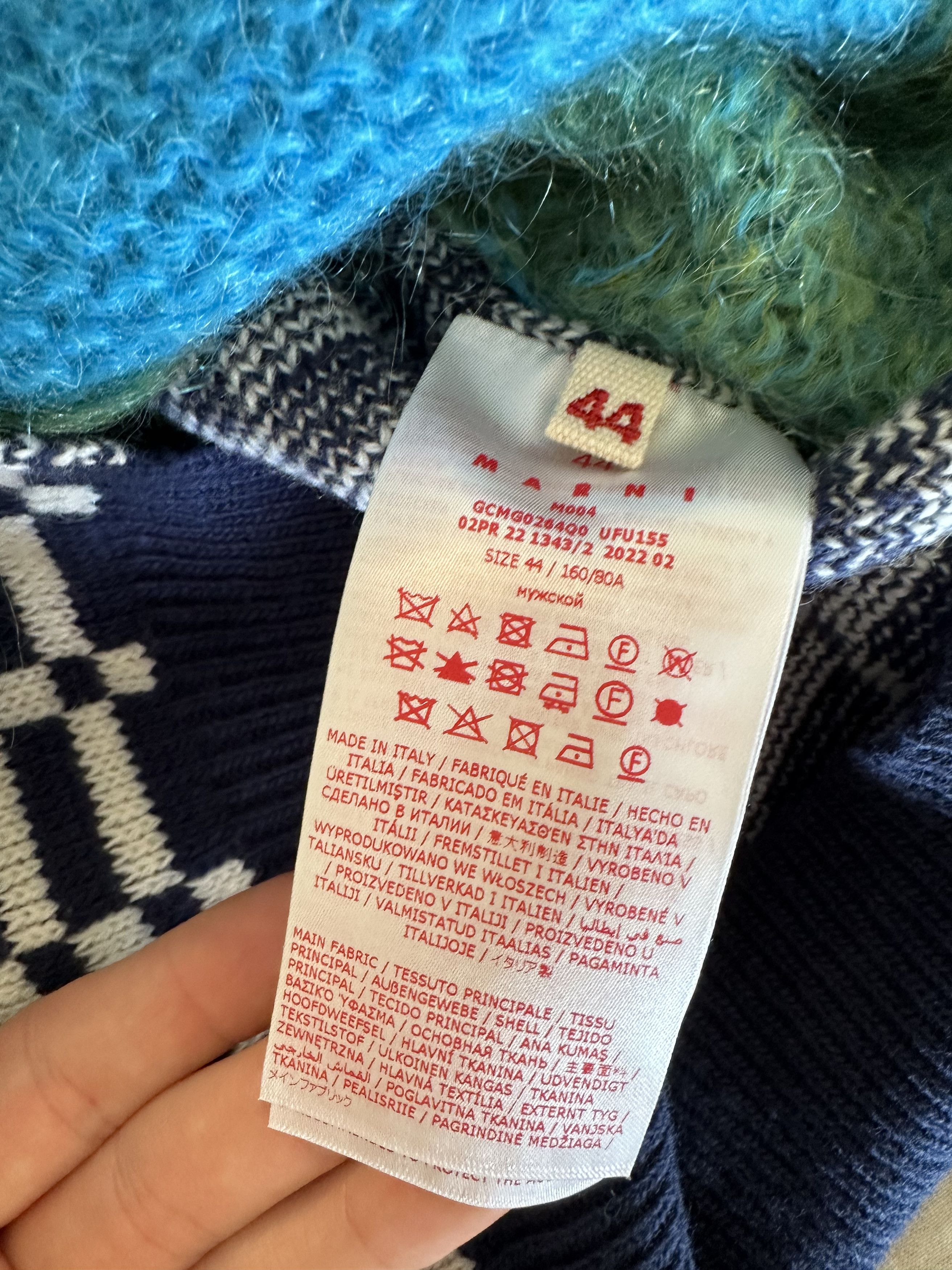 Marni Marni Check Wool/Mohair Blend Sweater Size US M / EU 48-50 / 2 - 5 Thumbnail