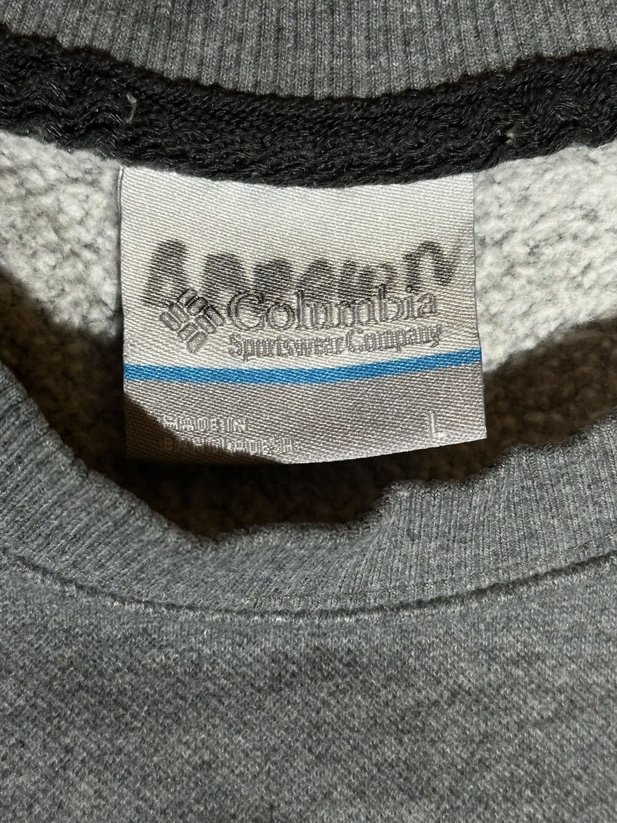 Columbia Columbia Men's Crewneck Sweater in Gray With Black Print Size US L / EU 52-54 / 3 - 4 Thumbnail