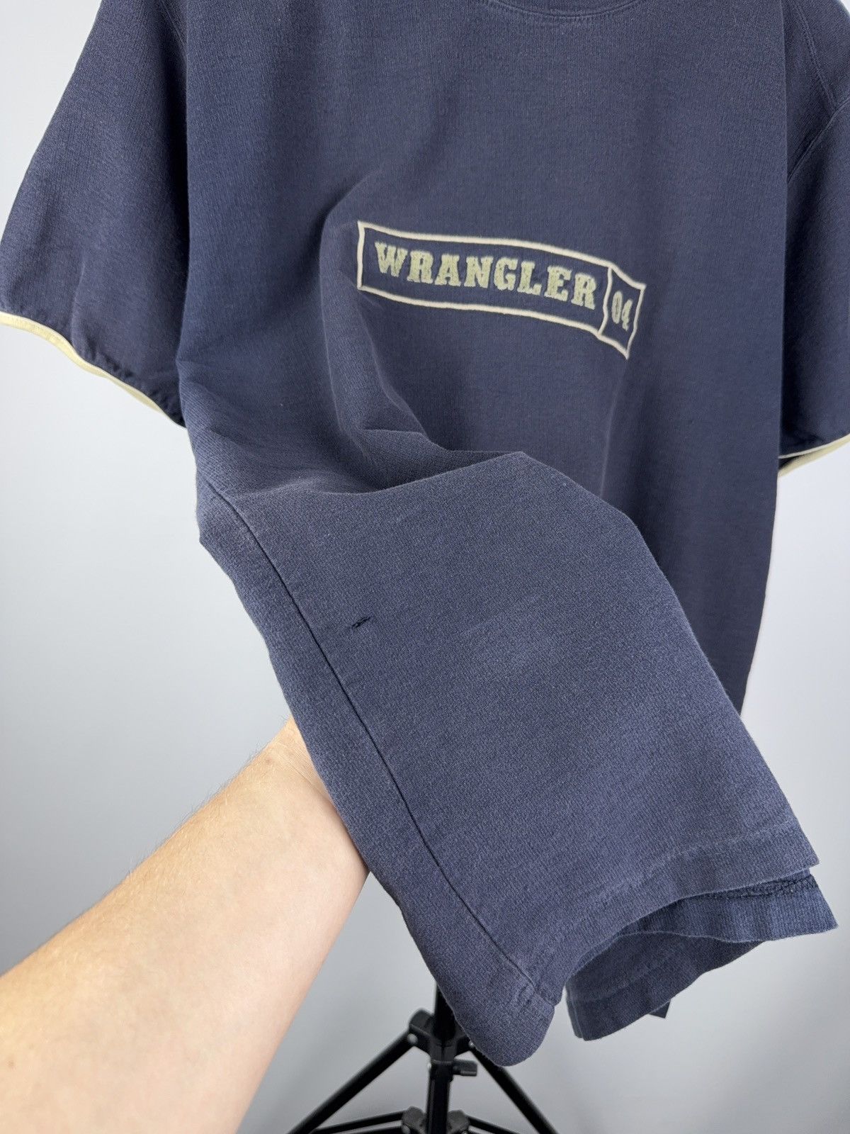 Vintage × Wrangler Wrangler 90s Faded T-Shirt Vintage Big Logo Men’s Blue Size US XL / EU 56 / 4 - 4 Thumbnail