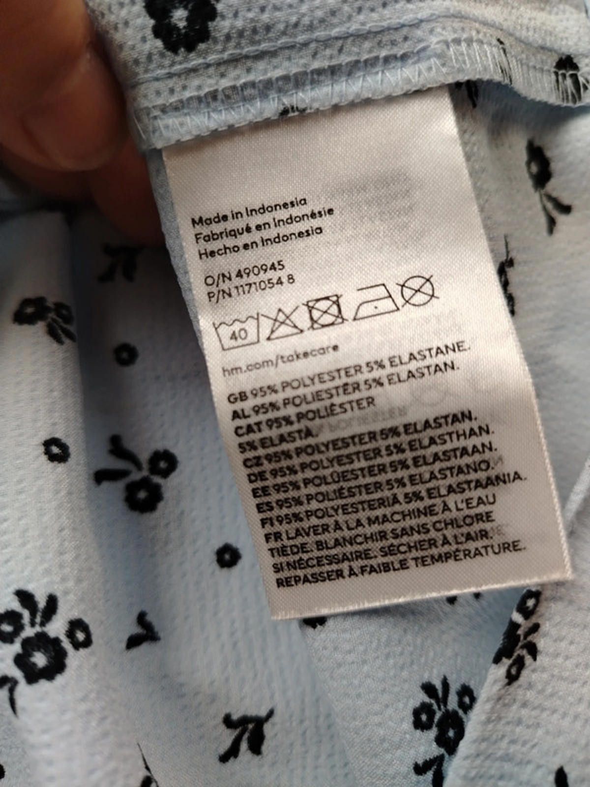 H&M H&M Girls Light Blue Floral Co-ord Set - Size 10-11 Years Size ONE SIZE - 5 Thumbnail
