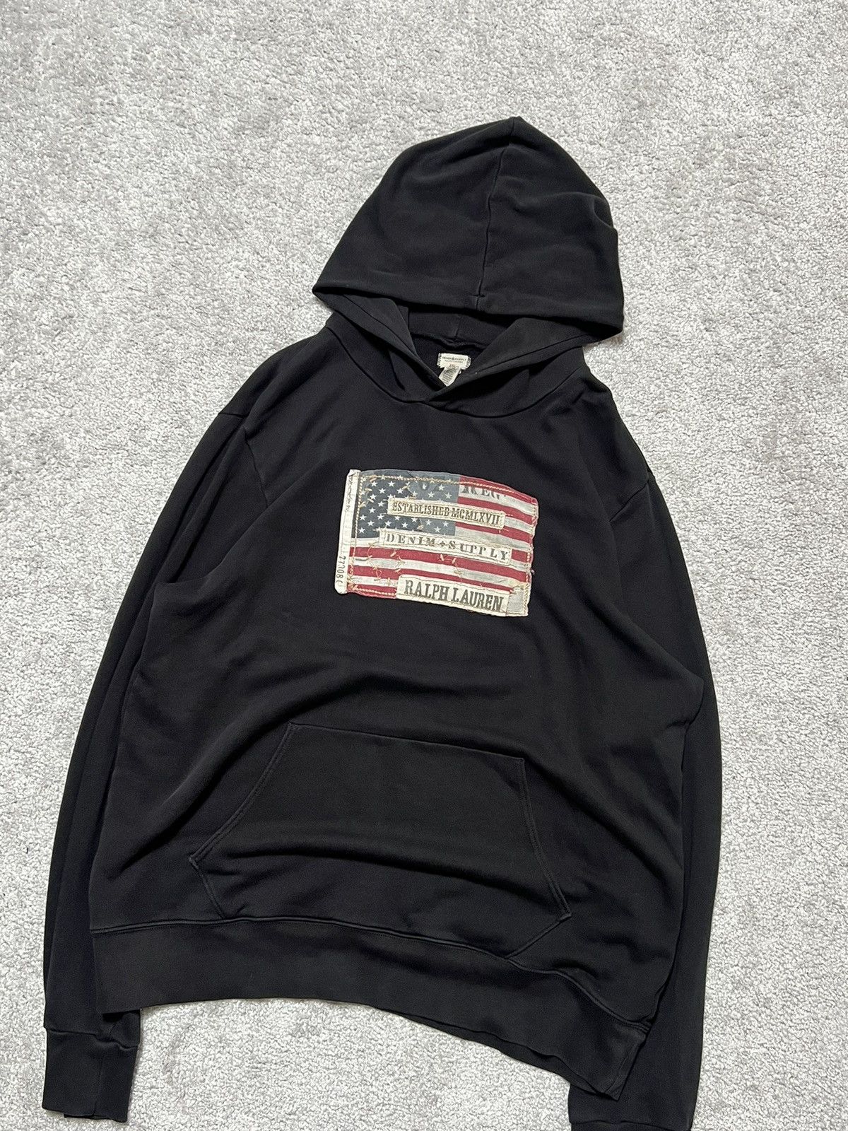 Denim & Supply Ralph Lauren Ralph Lauren Denim & Supply Flag Baggy Fit Hoodie Size US XXL / EU 58 / 5 - 5 Thumbnail
