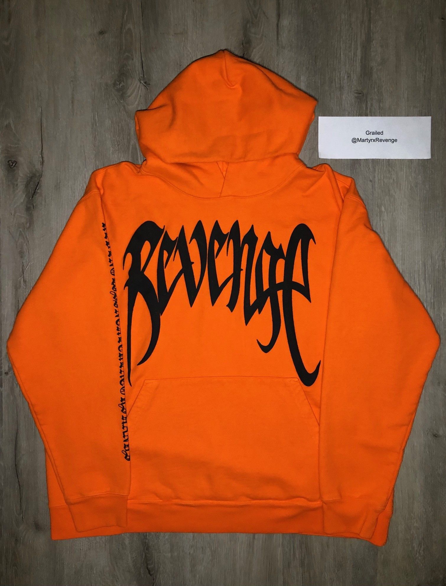 Revenge Revenge Orange Archive Hoodie Grailed