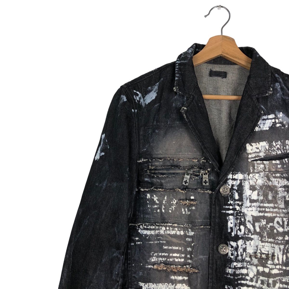 Hysteric Glamour 🔥Berning Sho Japan Punk Biker Jacket Distressed Style Size US M / EU 48-50 / 2 - 7 Thumbnail