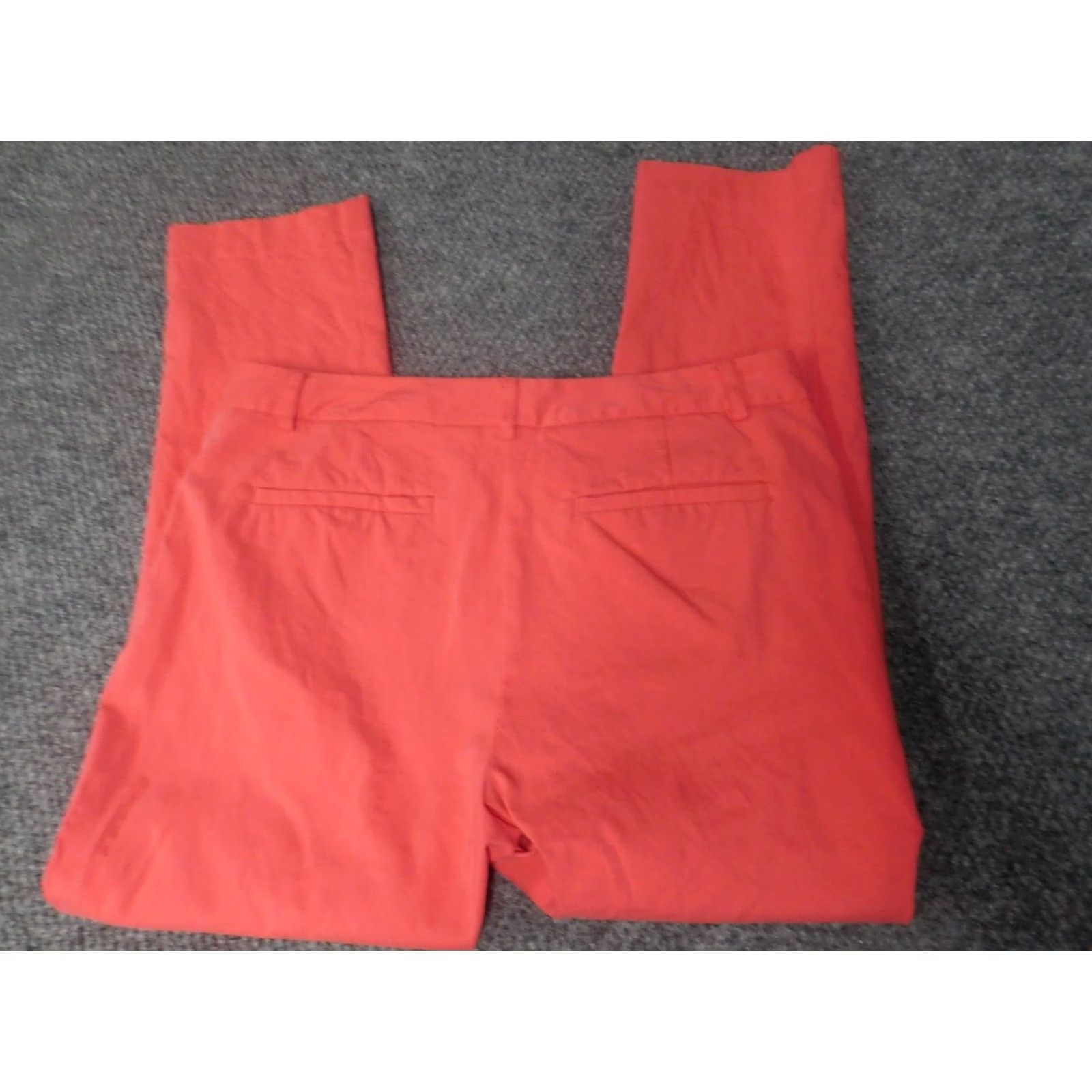 Vintage Mario Serrani Women Pants 10 Red Stretch Straight Chino Size 32" / US 10 / IT 46 - 5 Thumbnail