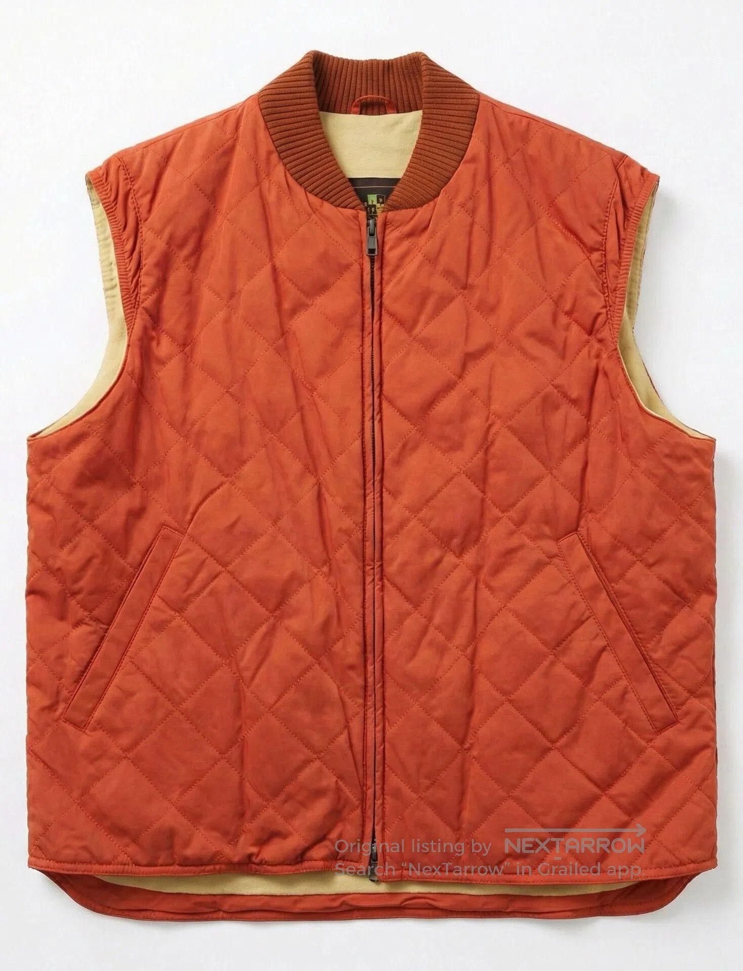 Loro Piana Loro Piana Quilted Vest in Rare Orange Design. Size US L / EU 52-54 / 3 - 1 Thumbnail