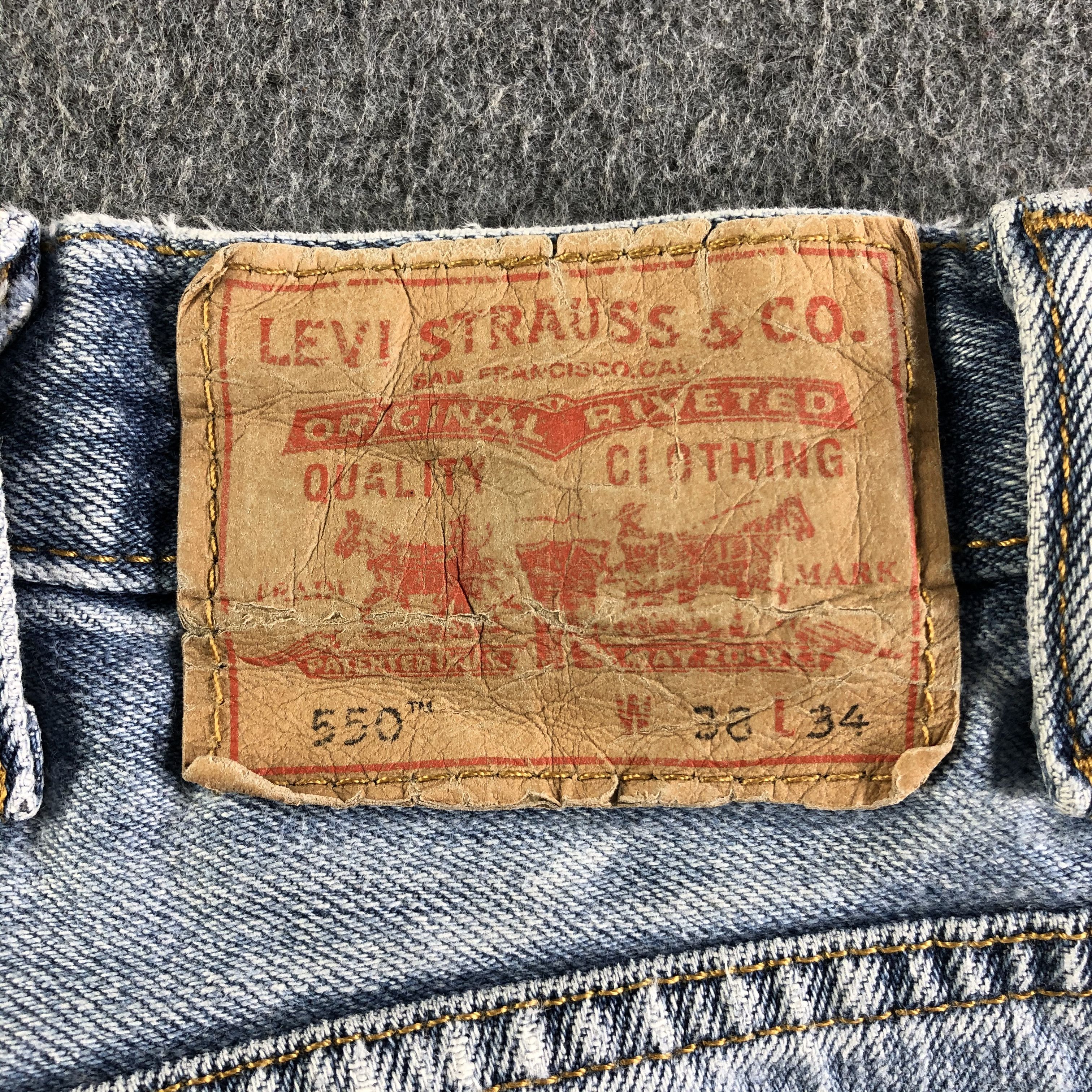 Levi's Vintage Blue Wash Levis 550 Jeans-J4420 Size US 37 - 5 Thumbnail
