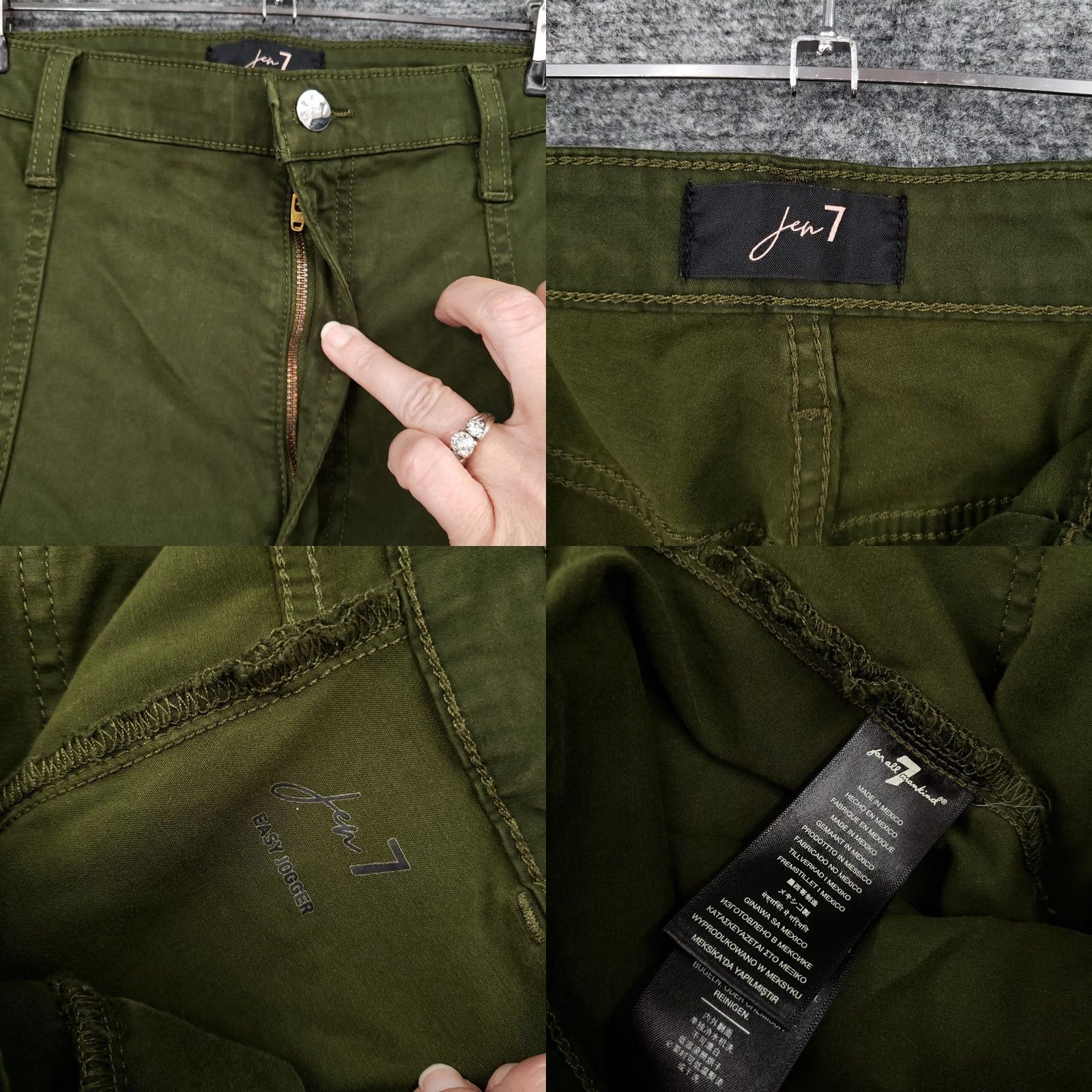 7 For All Mankind 7 For All Mankind Pants Womens 20 Green Easy Jogger High Rise Utility Size 42" / US 20 - 8 Thumbnail
