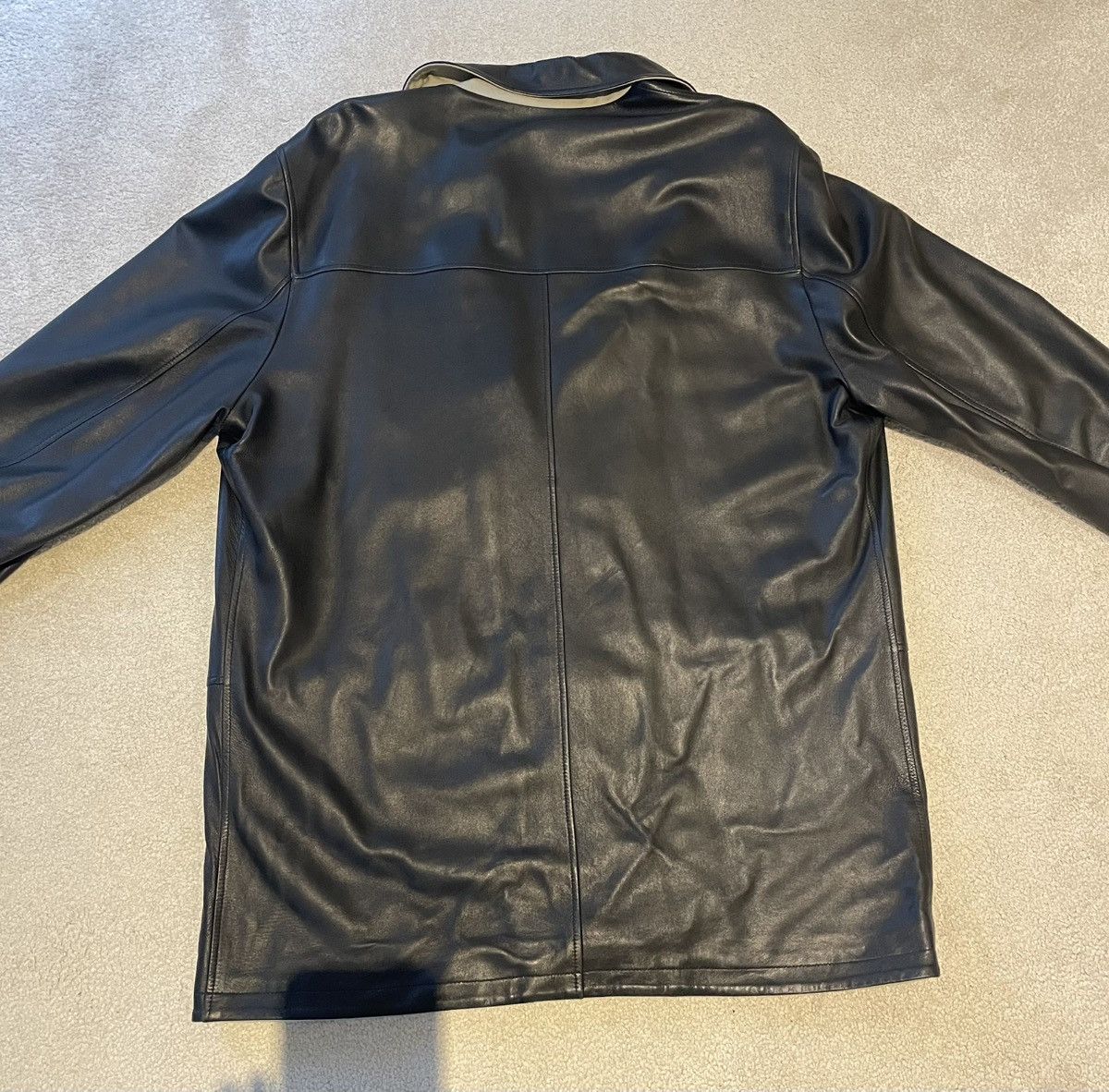 Ermenegildo Zegna Vintage Ermenegildo Zegna Reversible Leather Jacket Size US L / EU 52-54 / 3 - 4 Thumbnail