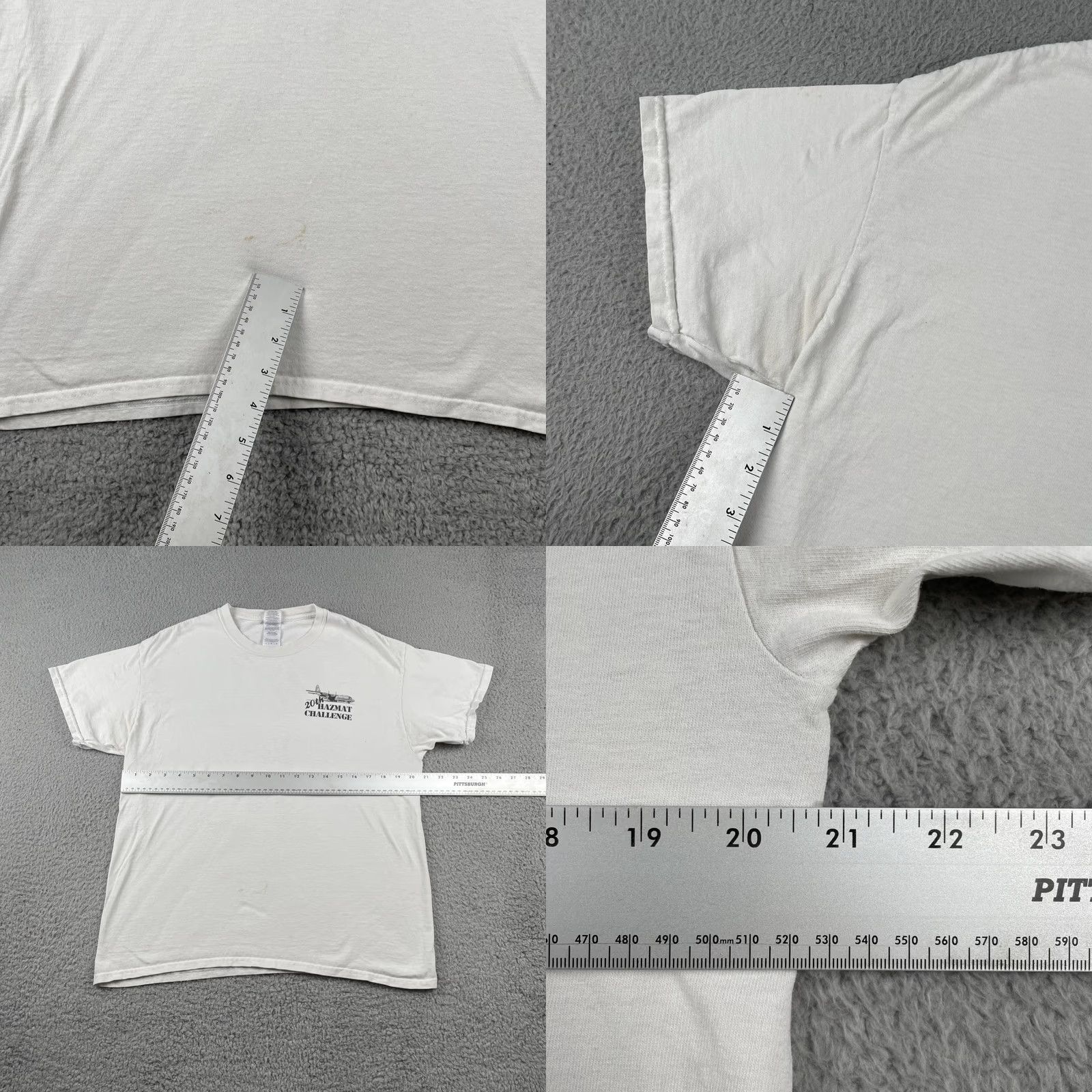 Gildan Gildan Mens L White T Shirt 20th Hazmat Challenge 2016 Graphic Shirt Size US L / EU 52-54 / 3 - 9 Thumbnail