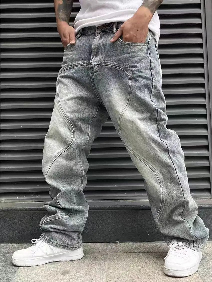 Designer × Japanese Brand Vintage hip hop washed straight leg jeans Size US 30 / EU 46 - 2 Thumbnail
