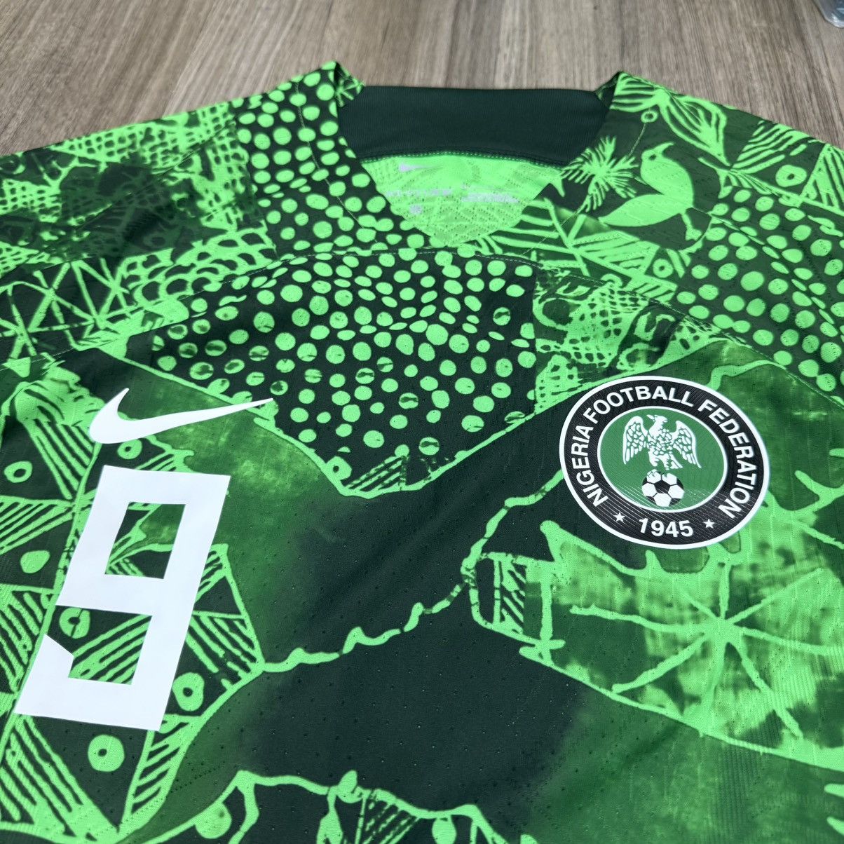 Nike Nigeria 22/23 player issue home shirt #9 Osimhen (Bnwt) Size US L / EU 52-54 / 3 - 3 Thumbnail