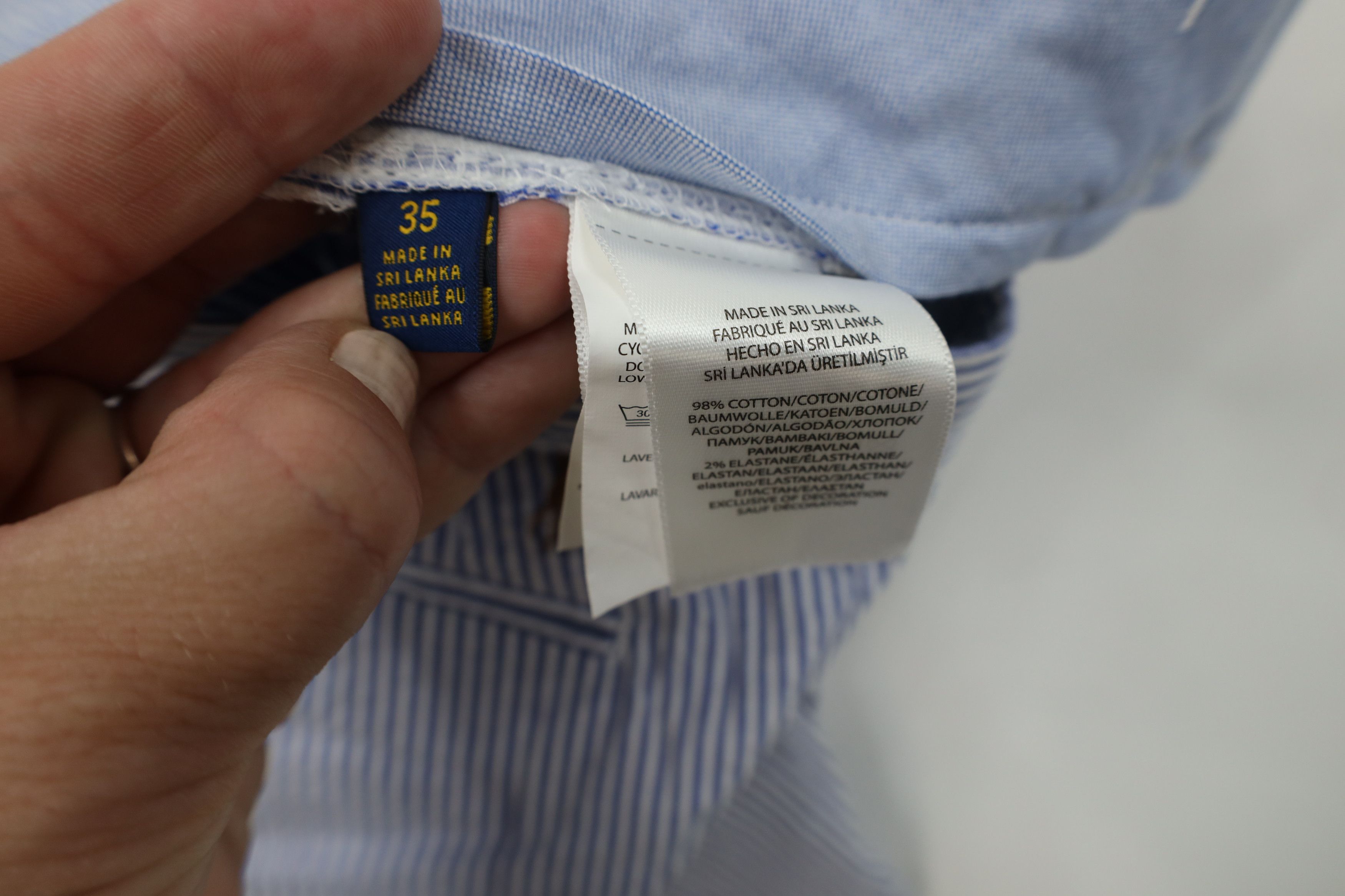 Ralph Lauren Vintage Ralph Lauren Striped Seer Sucker Chino Shorts Size US 35 - 8 Thumbnail