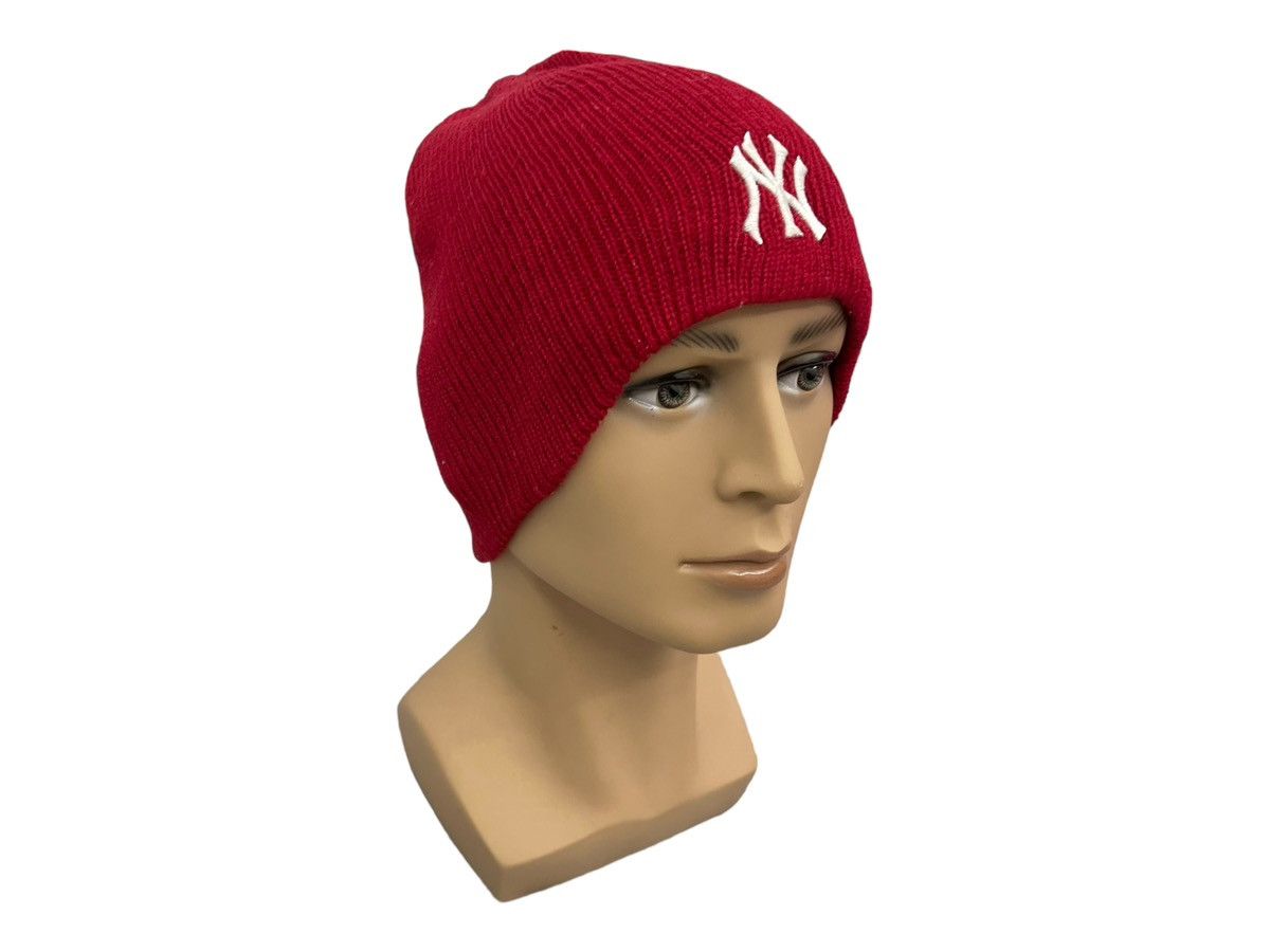 MLB New York Yankees MLB Red Knit Beanie Hat - NY Logo Size ONE SIZE - 2 Thumbnail