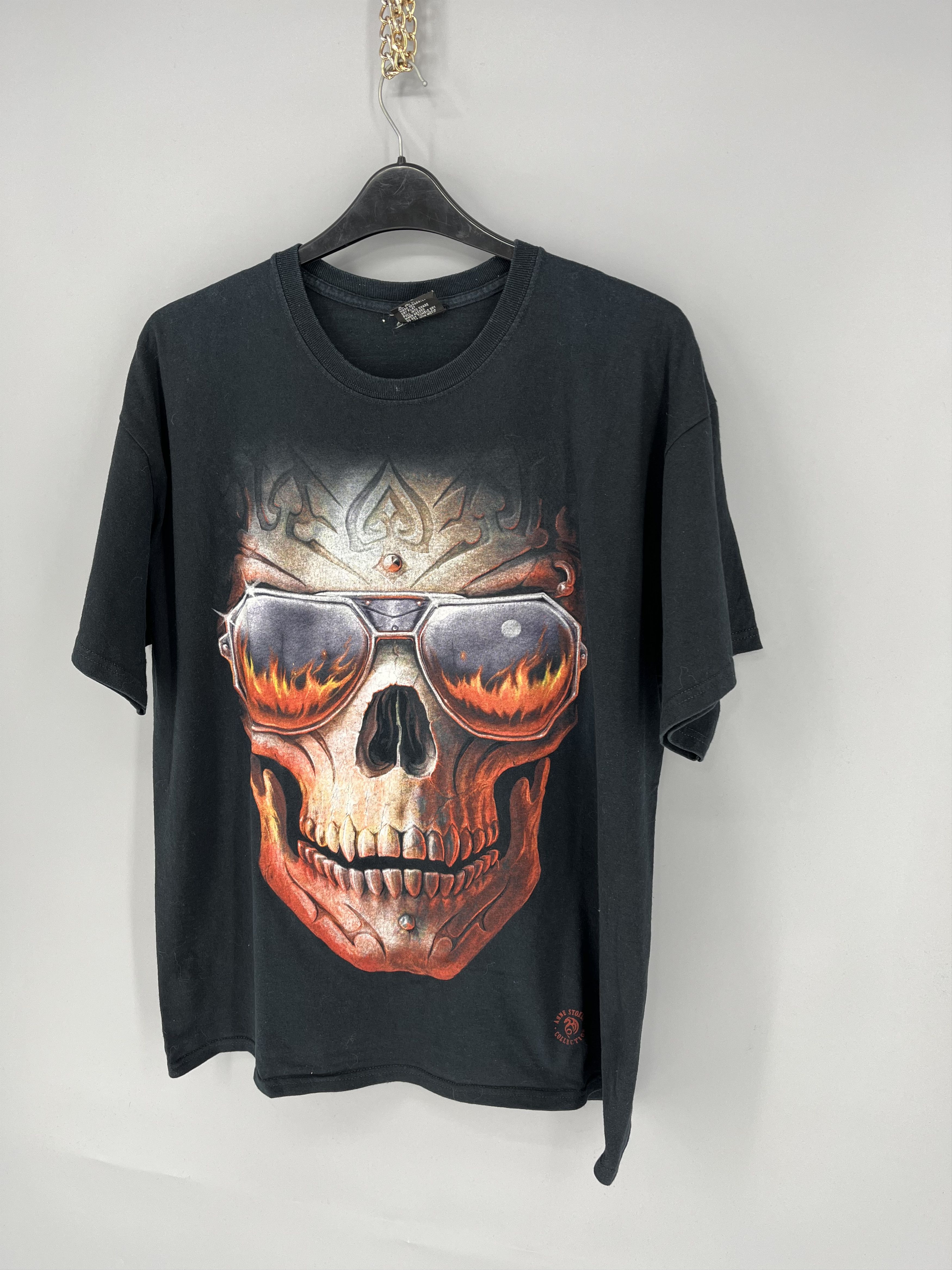 Vintage Skulls T-shirt Vintage Rock Metal Size XL Black Reverse Logo Size US XL / EU 56 / 4 - 3 Thumbnail